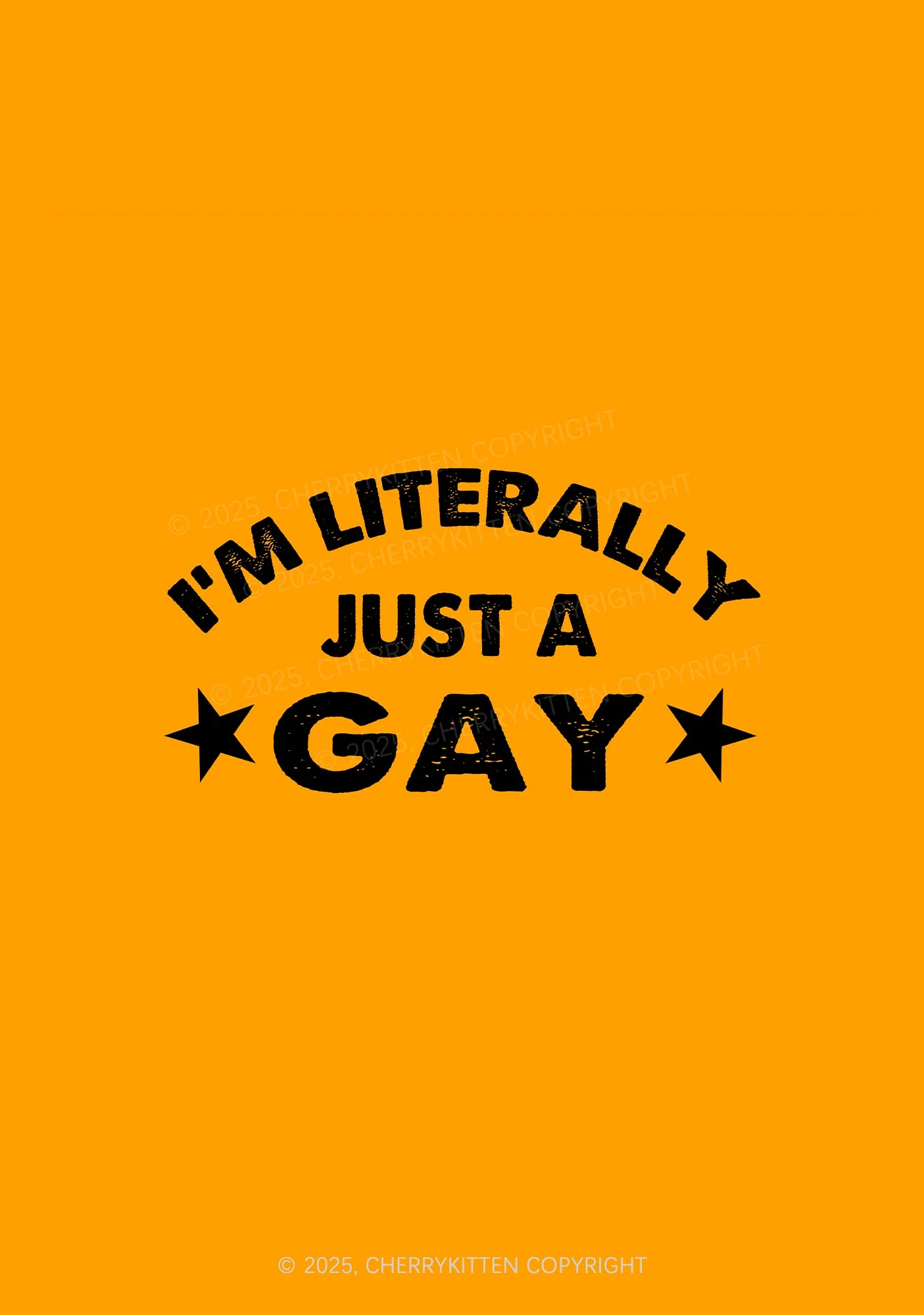 Literally Just A Gay Pride 1Pc Y2K Pin Badge Cherrykitten - Image 2
