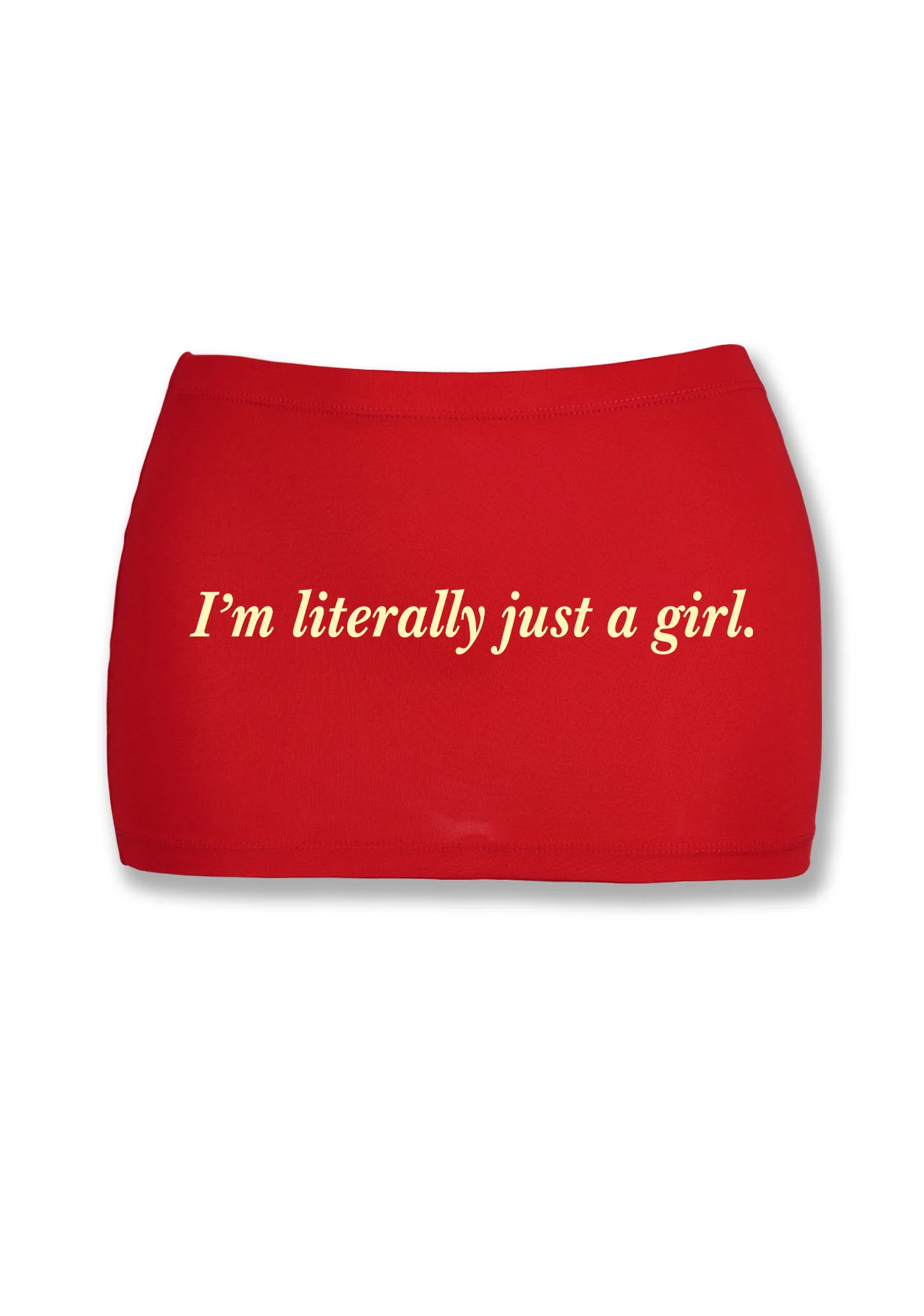 Literally Just A Girl Y2K Mini Hip Skirt Cherrykitten - Image 3