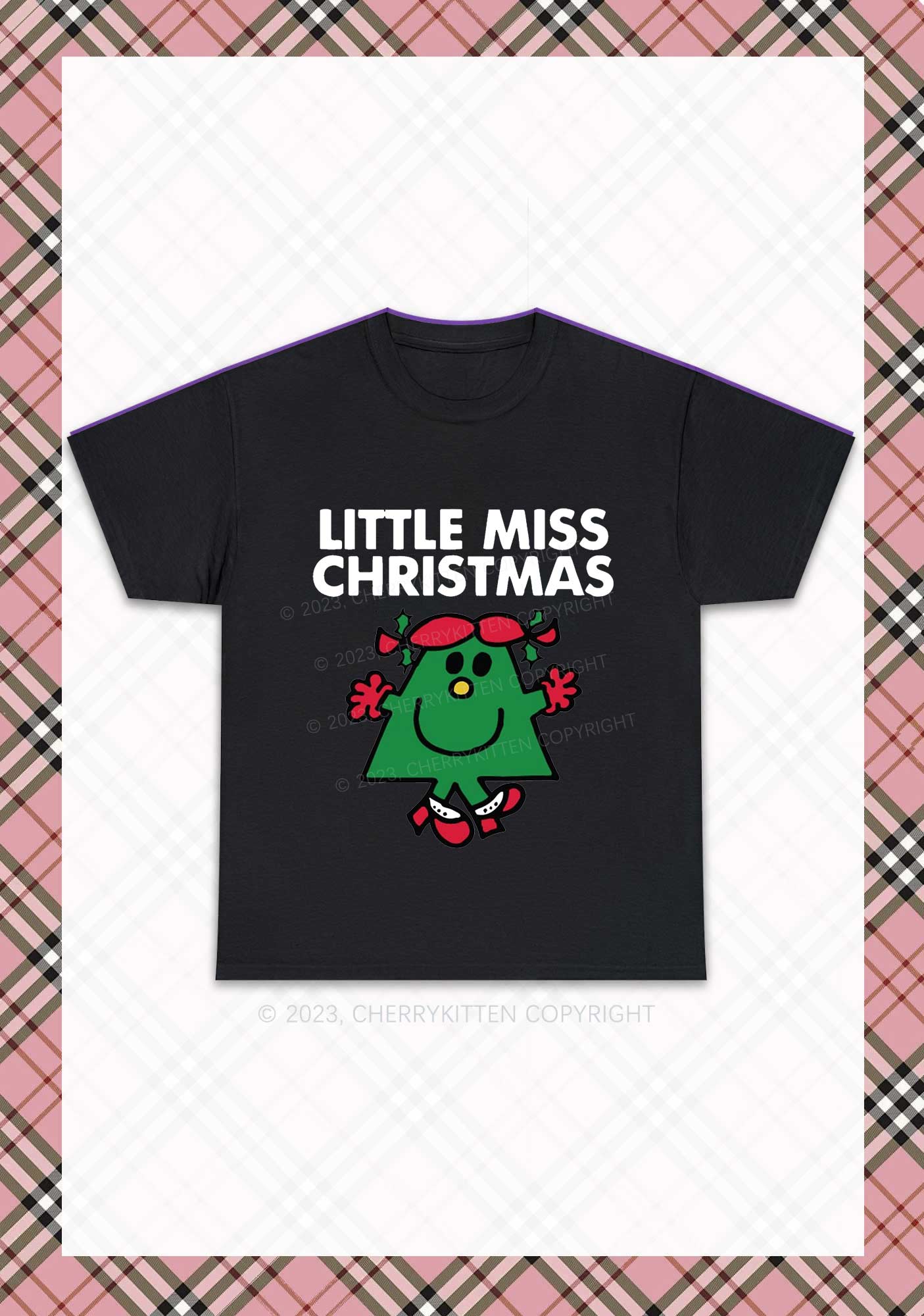 Little Miss Christmas Chunky Shirt Cherrykitten - Image 3