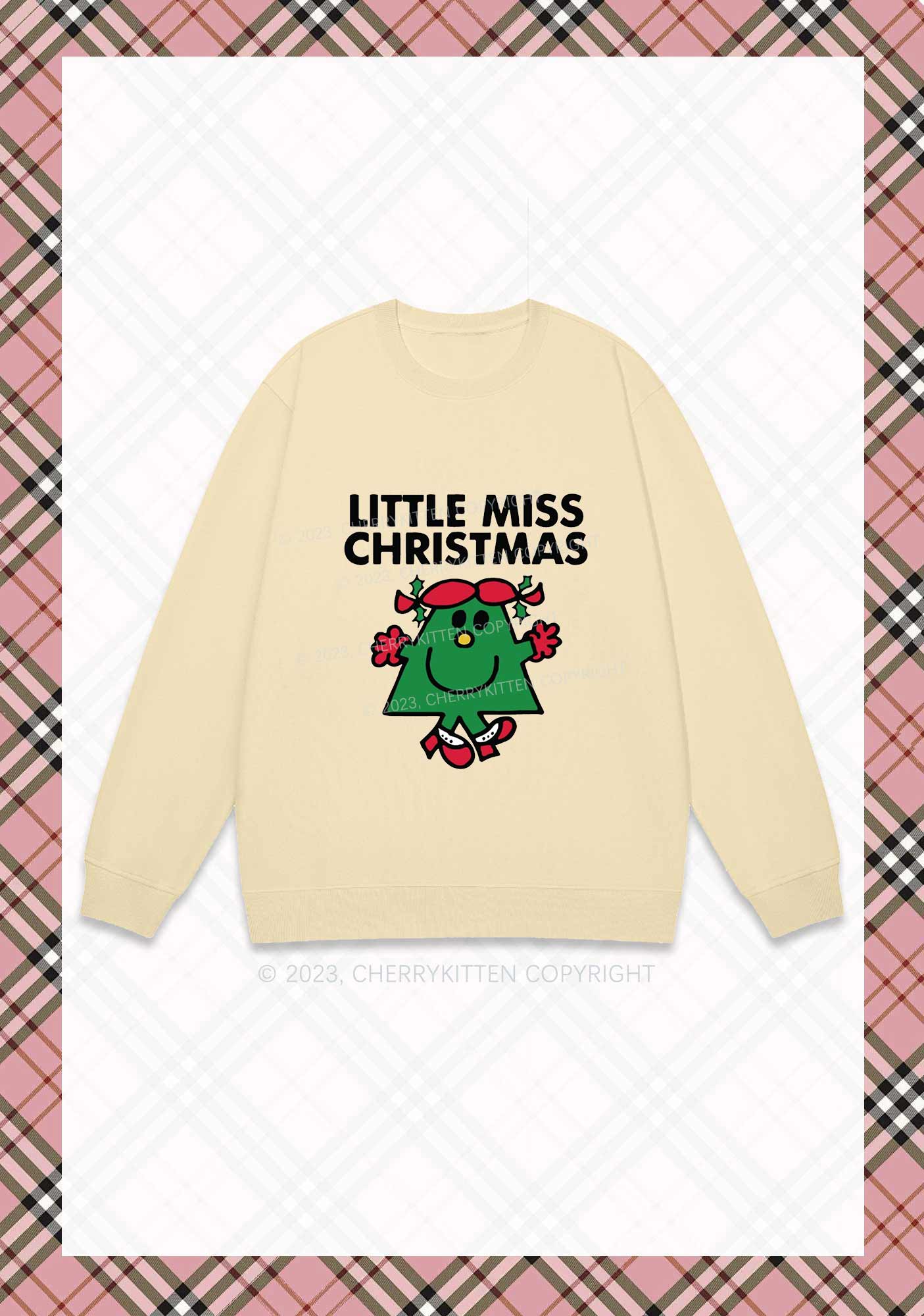 Little Miss Christmas Y2K Sweatshirt Cherrykitten - Image 4