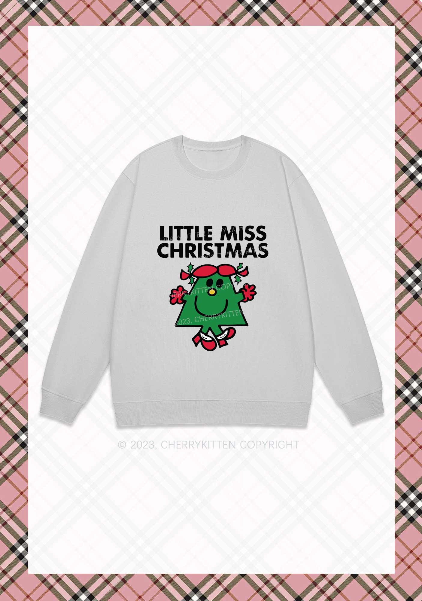 Little Miss Christmas Y2K Sweatshirt Cherrykitten - Image 5
