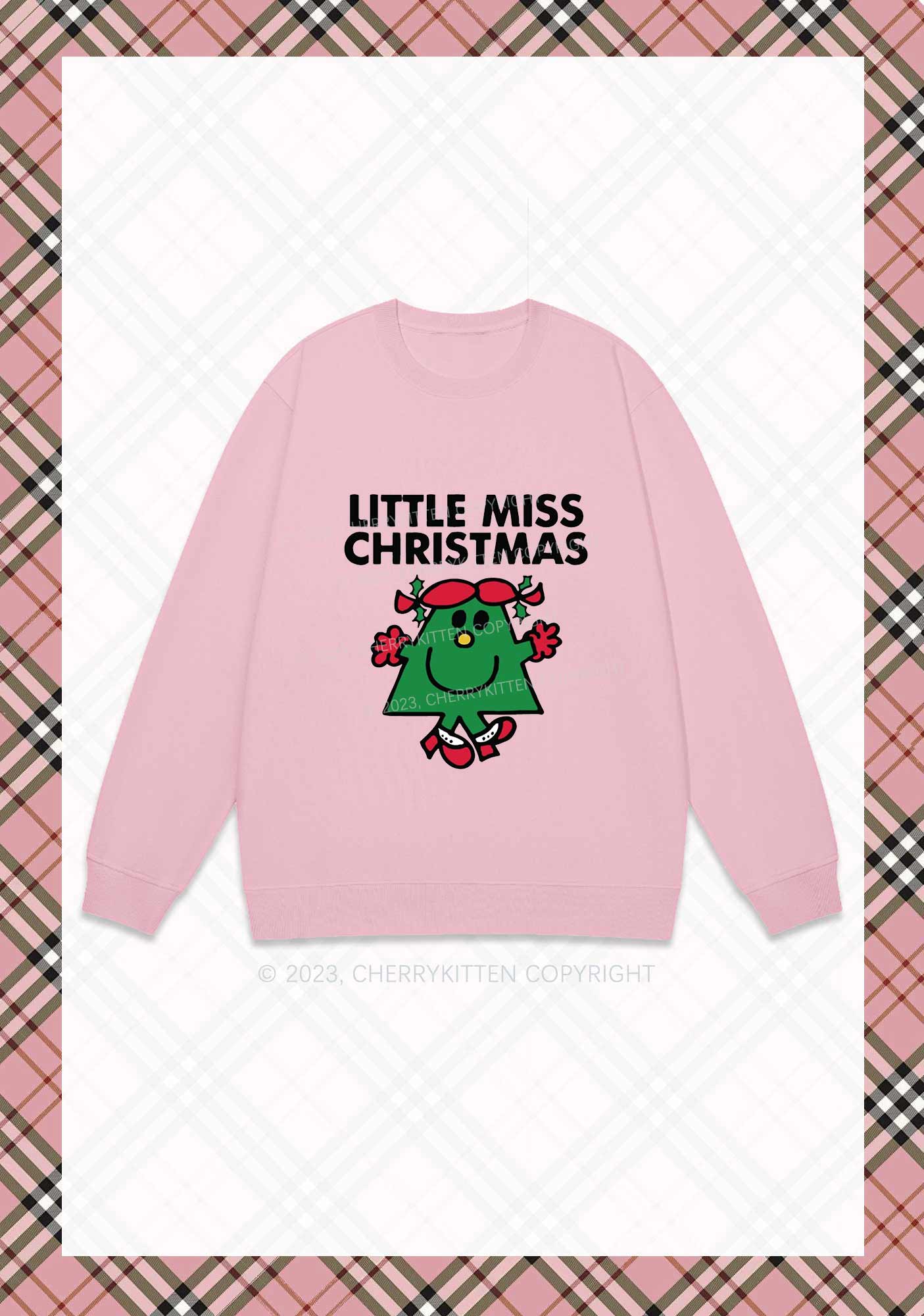 Little Miss Christmas Y2K Sweatshirt Cherrykitten - Image 6