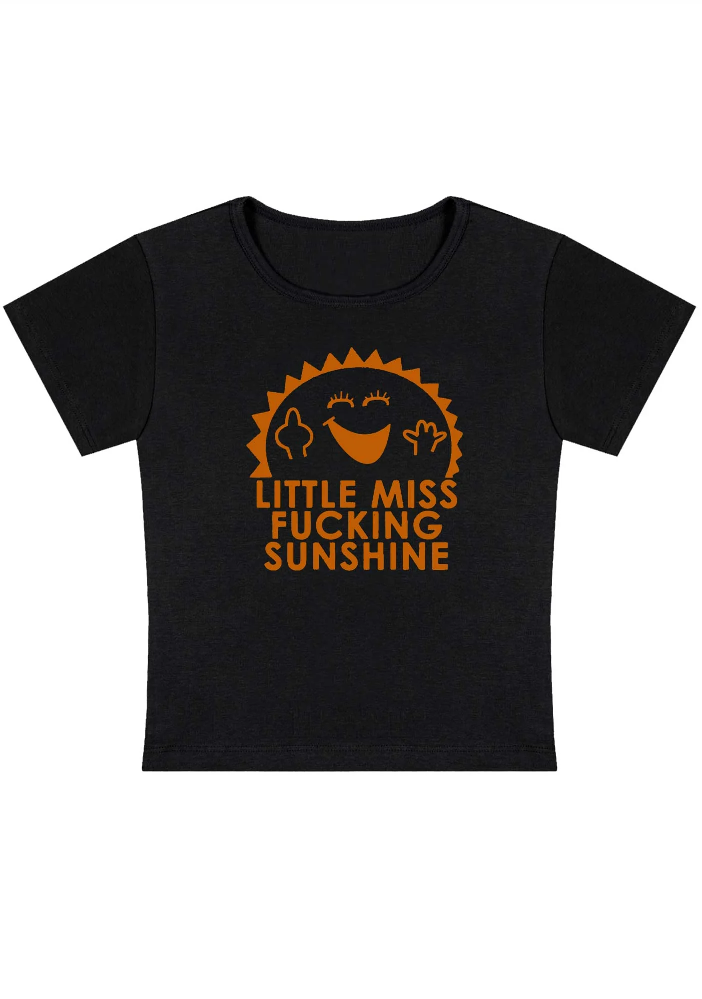Little Miss Fxxking Sunshine Y2K Baby Tee - Image 3