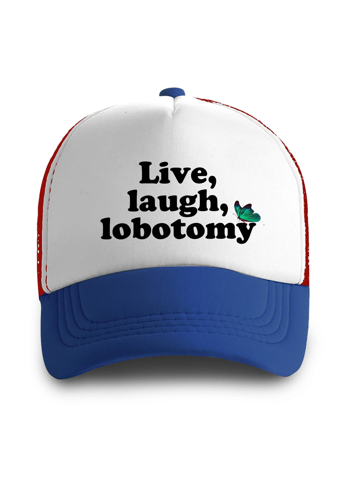 Live Laugh Lobotomy Trucker Hat - Image 2