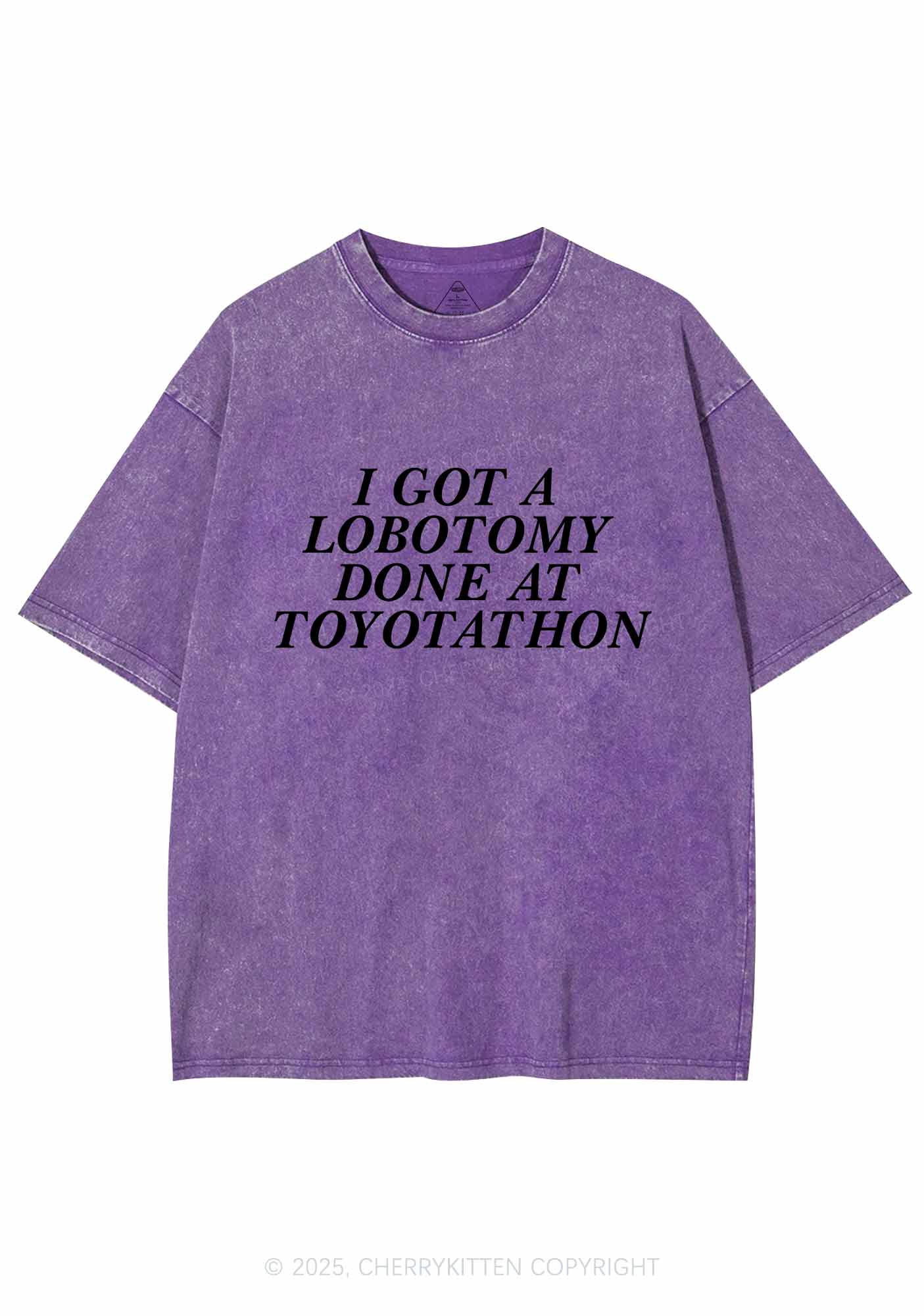 Lobotomy At Toyotathon Y2K Shirts Washed Tee Cherrykitten - Image 5