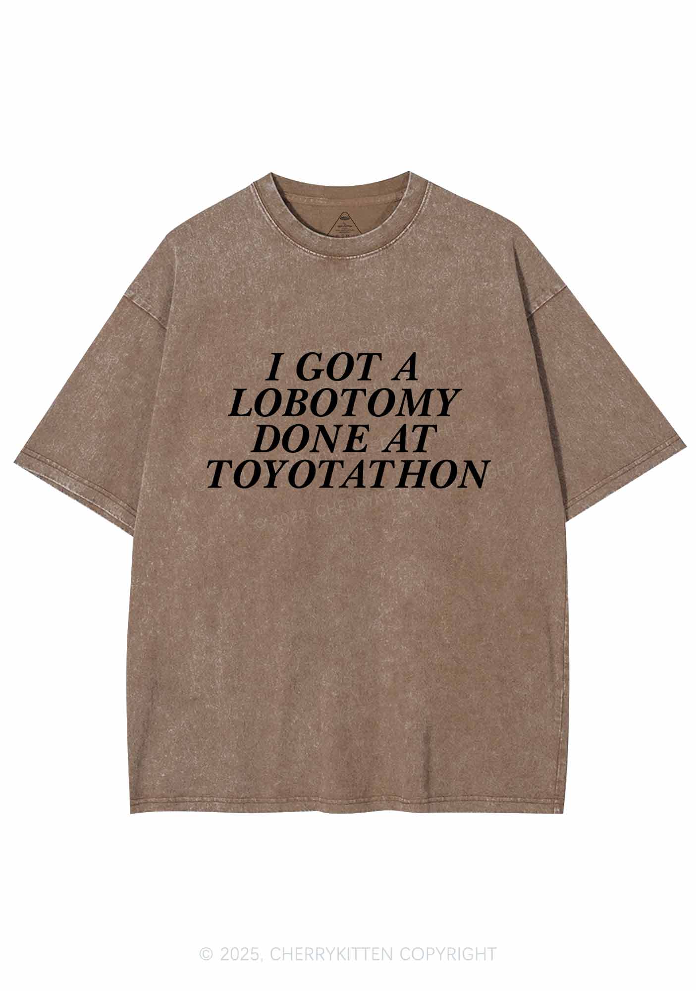 Lobotomy At Toyotathon Y2K Shirts Washed Tee Cherrykitten - Image 8
