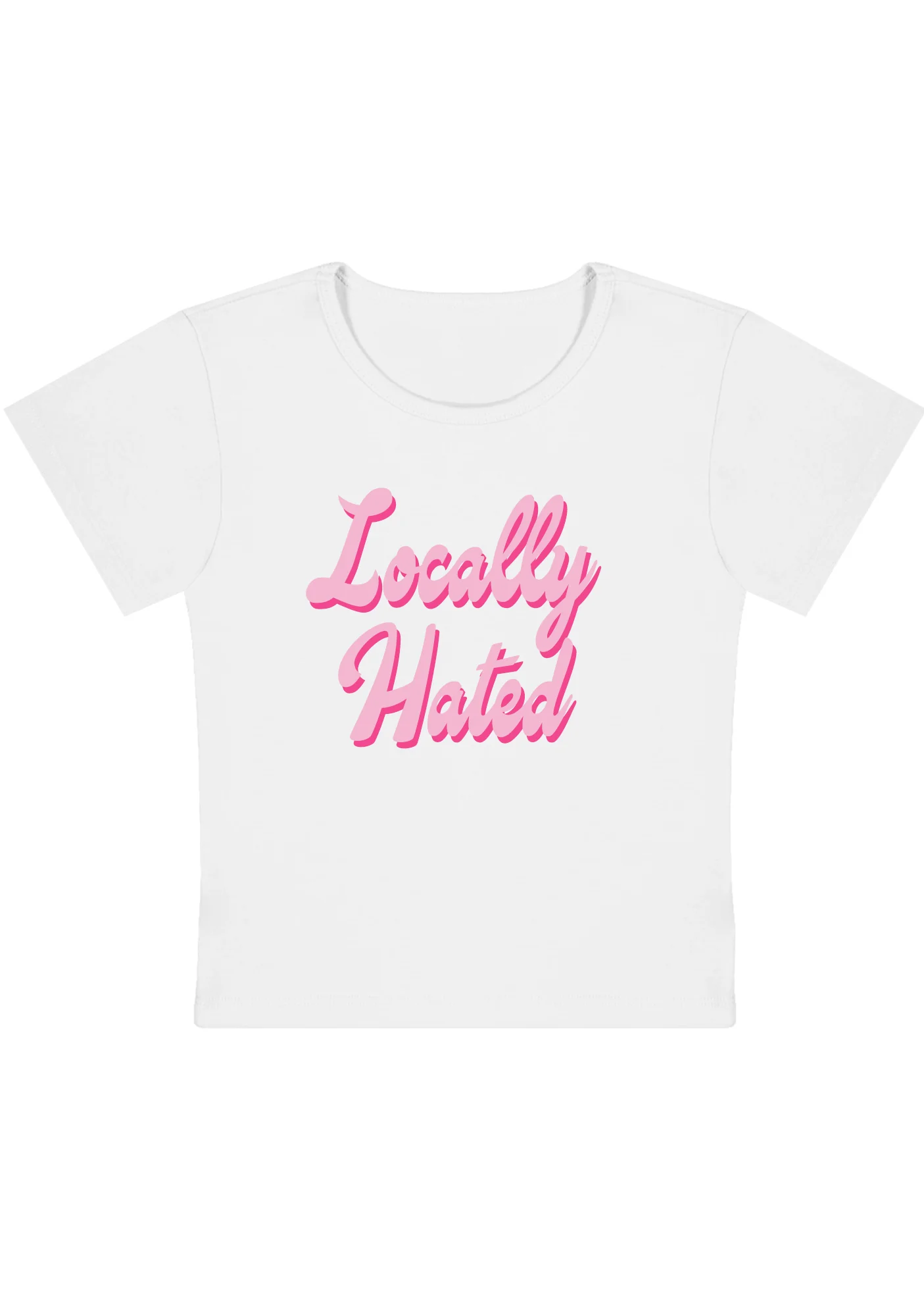 Locally Hated Y2K Baby Tee - Image 2