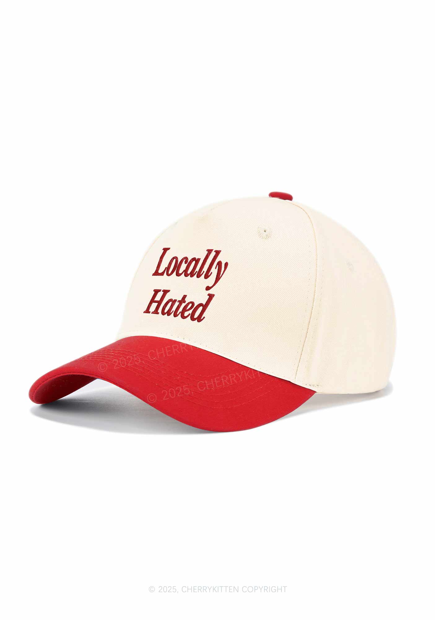 Locally Hated Y2K Color Block Baseball Cap Cherrykitten - Image 2