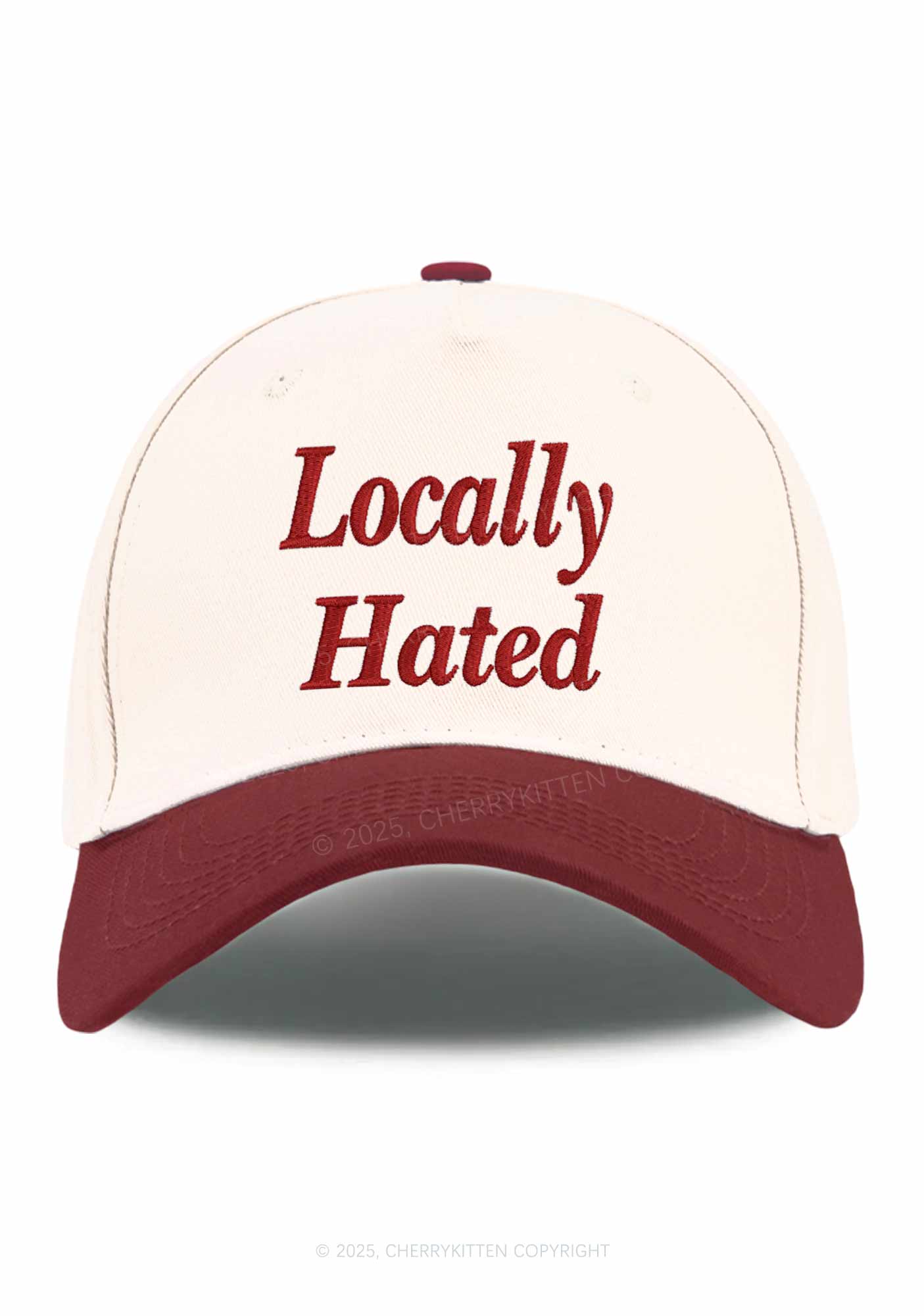 Locally Hated Y2K Color Block Baseball Cap Cherrykitten - Image 4