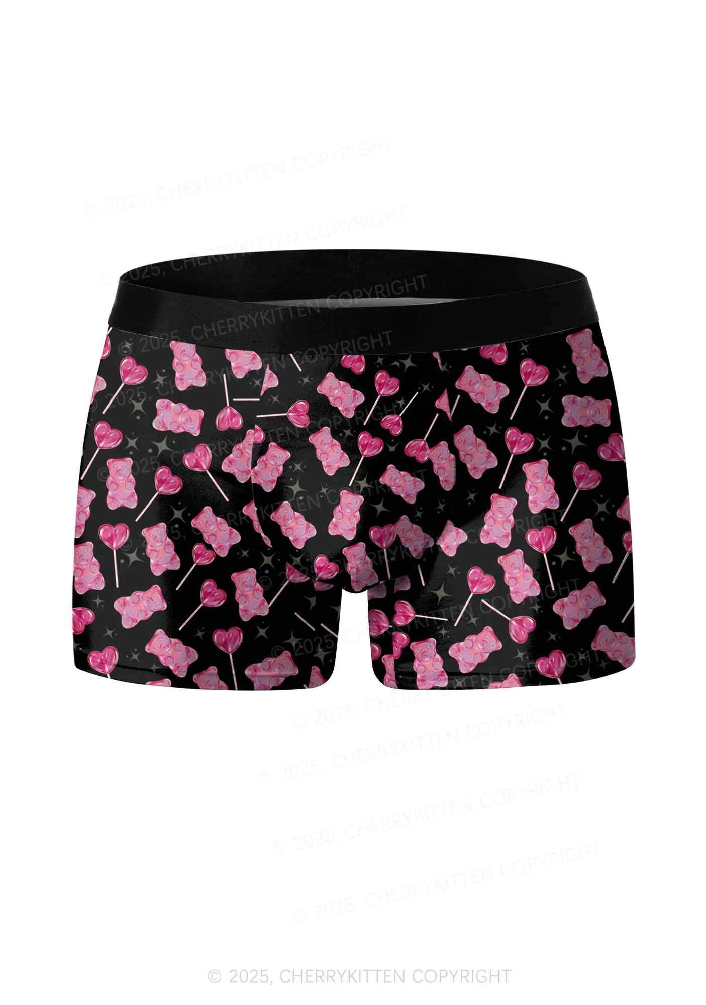 Lollipops Gummies Valentine's Day Y2K Print Couples Boxer Briefs Set Cherrykitten - Image 2