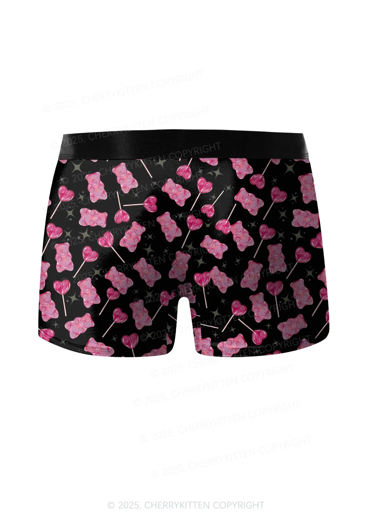 Lollipops Gummies Valentine's Day Y2K Print Couples Boxer Briefs Set Cherrykitten - Image 3