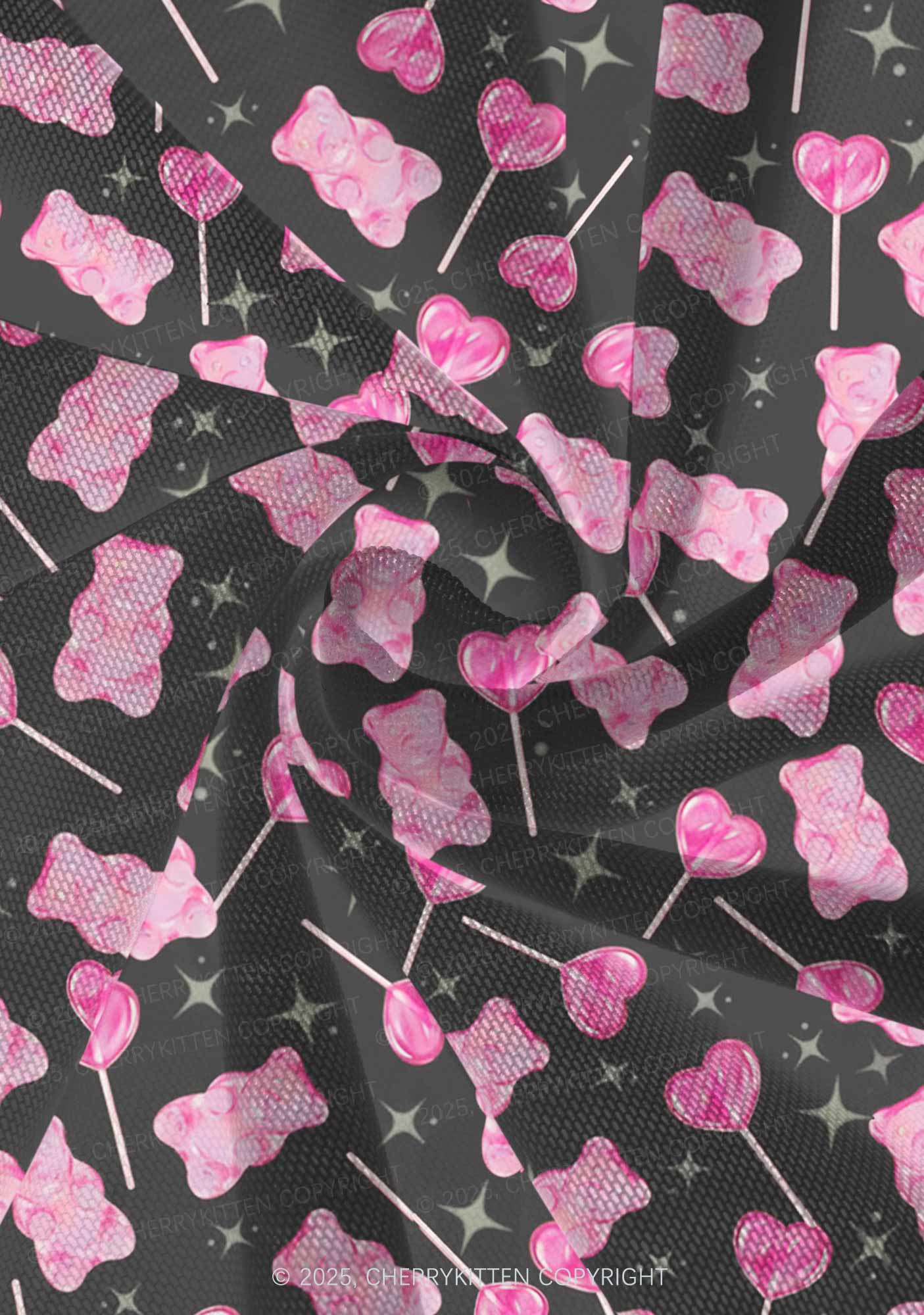 Lollipops Gummies Valentine's Day Y2K Print Mini Layered Skirt Cherrykitten - Image 3