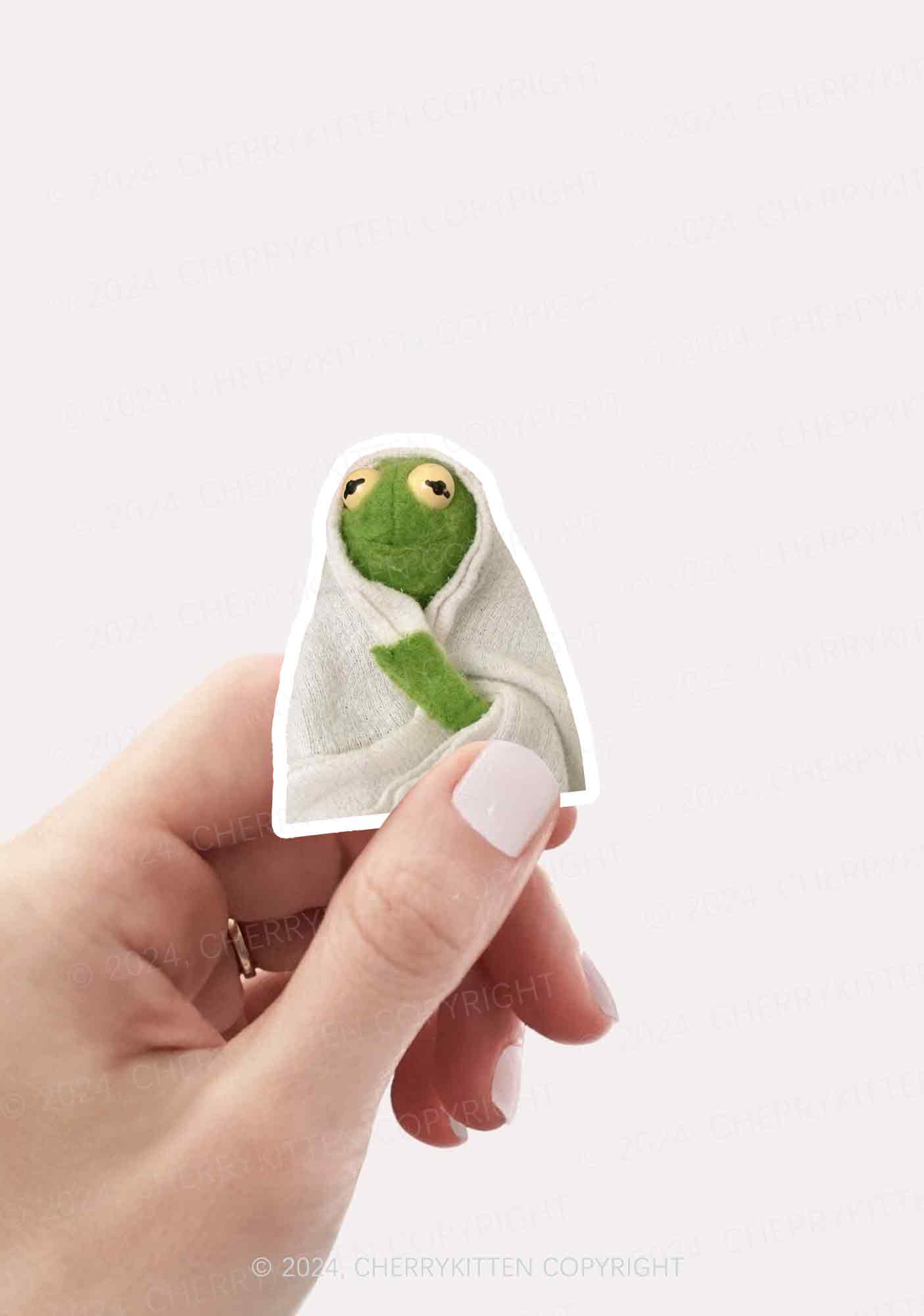 Lonely Frog 1Pc Y2K Sticker Cherrykitten - Image 2