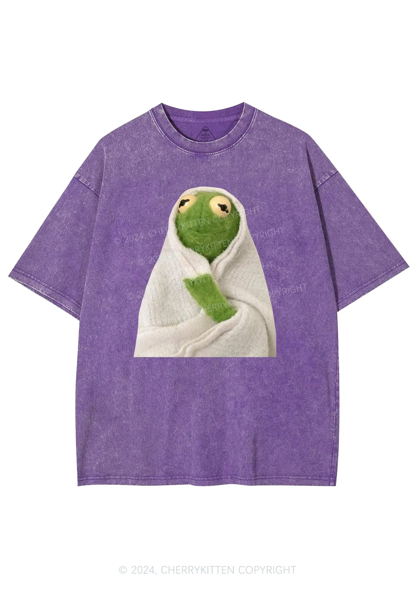 Lonely Frog Y2K Washed Tee Cherrykitten - Image 4