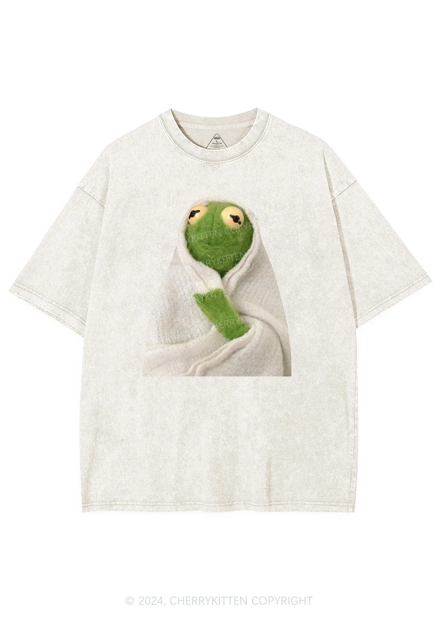 Lonely Frog Y2K Washed Tee Cherrykitten - Image 5