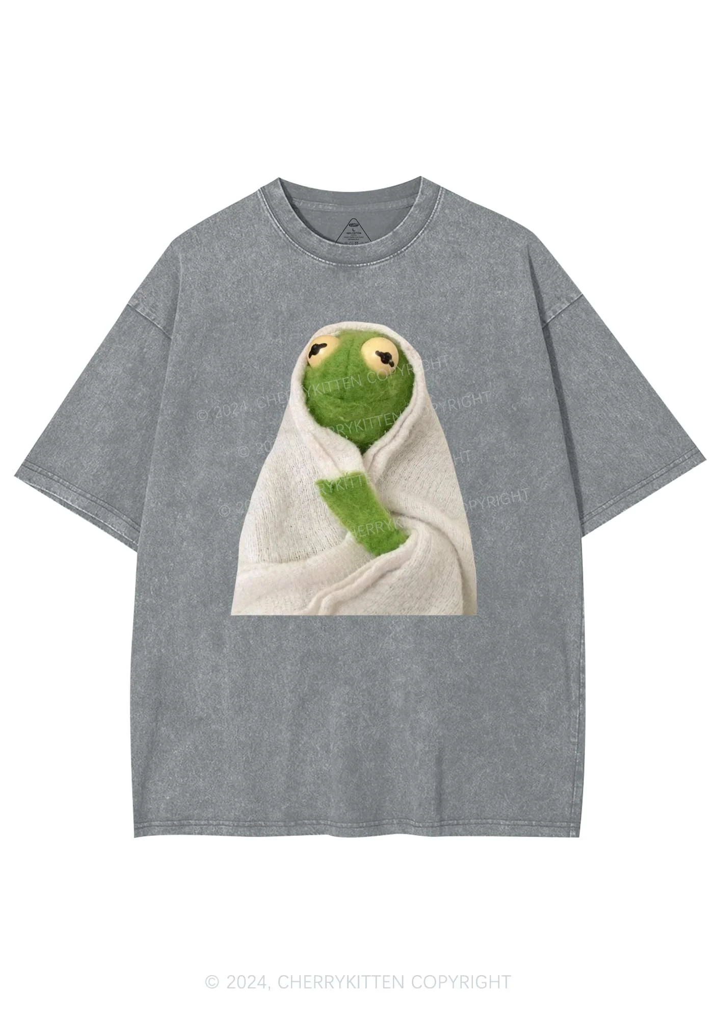 Lonely Frog Y2K Washed Tee Cherrykitten - Image 6