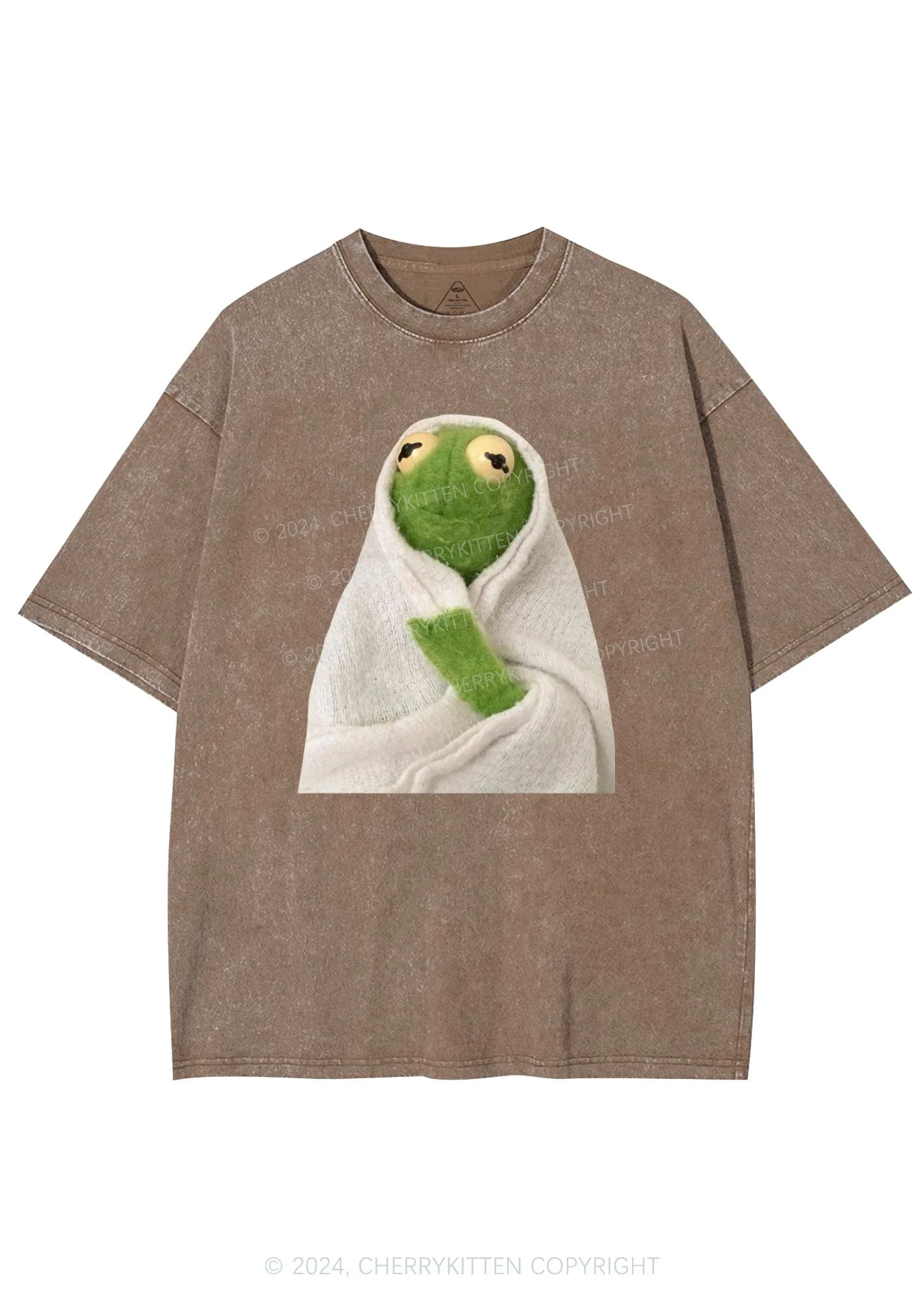 Lonely Frog Y2K Washed Tee Cherrykitten - Image 7
