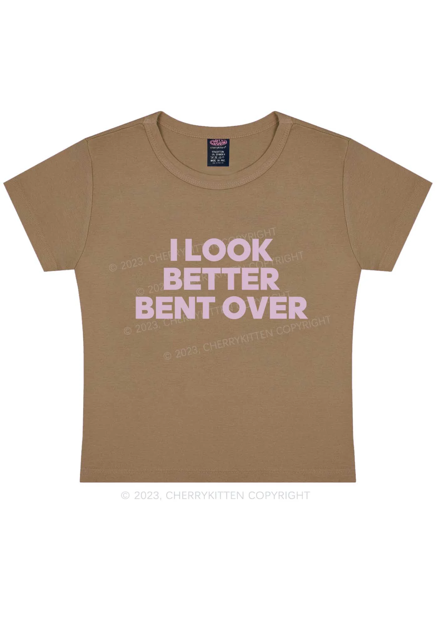 Look Better Bent Over Y2K Baby Tee Cherrykitten - Image 10