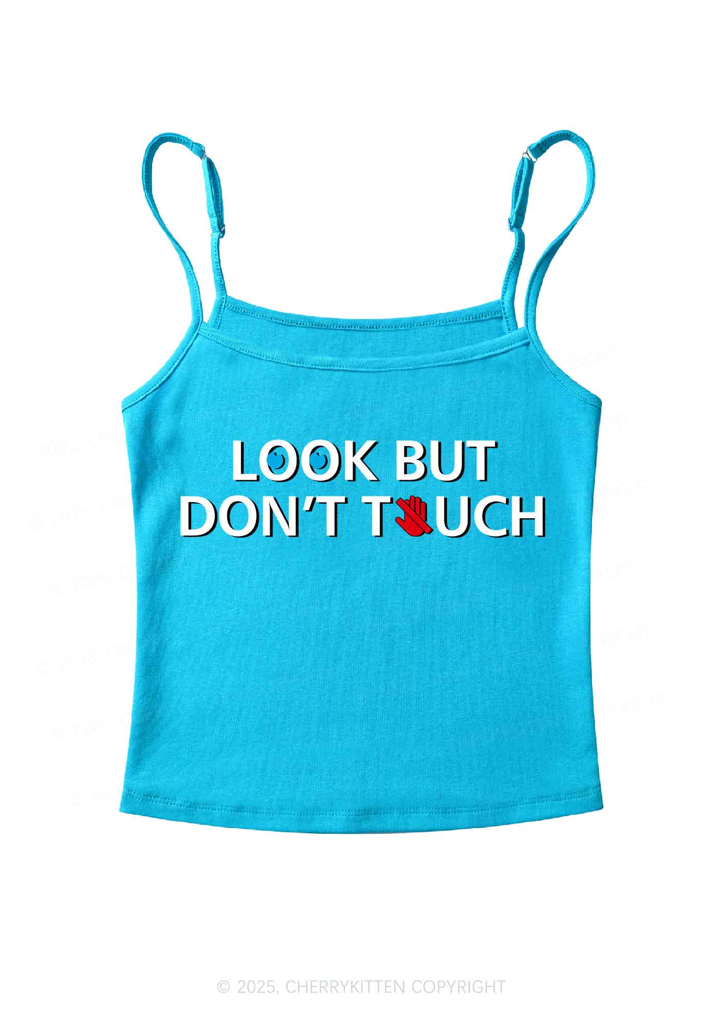 Look Dont Touch Y2K Spaghetti Strap Cami Cherrykitten - Image 7