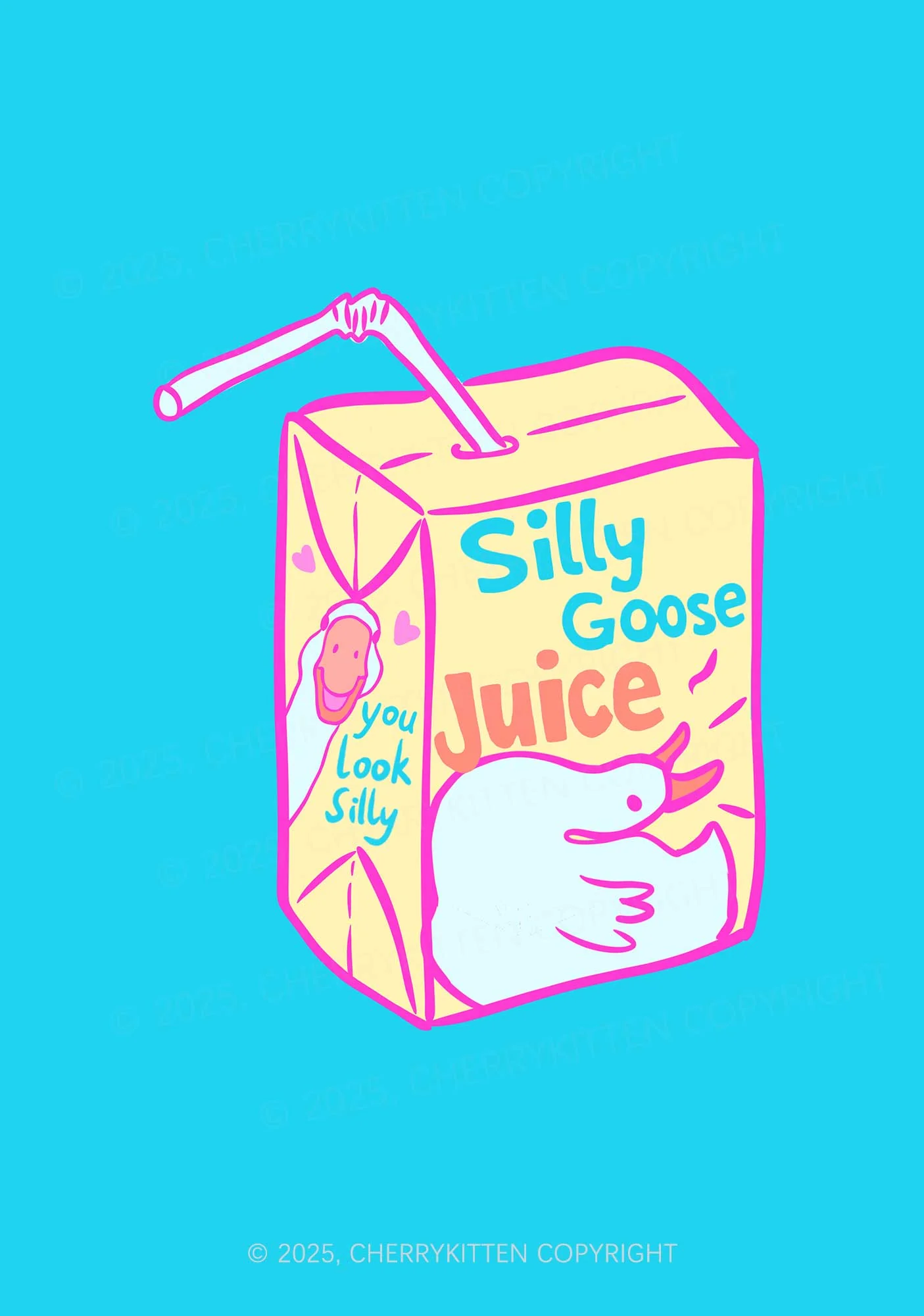 Look Silly Goose Juice 1Pc Y2K Pin Badge Cherrykitten - Image 2