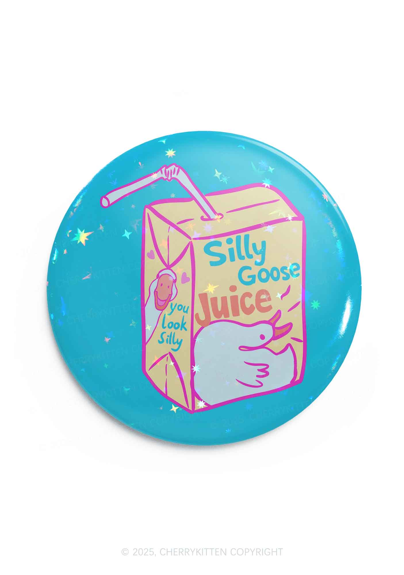 Look Silly Goose Juice 1Pc Y2K Pin Badge Cherrykitten - Image 3