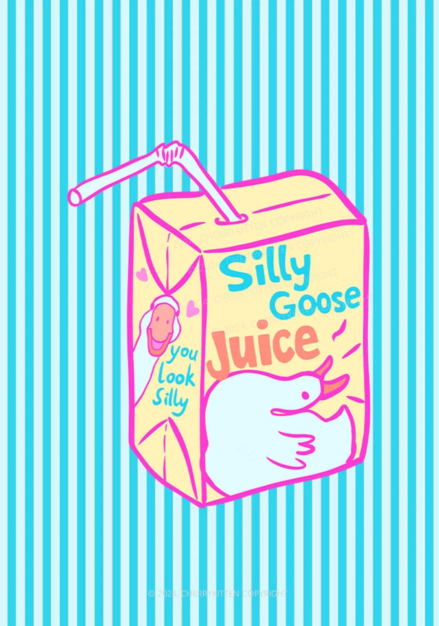 Look Silly Goose Juice Y2K Phone Case Cherrykitten - Image 2