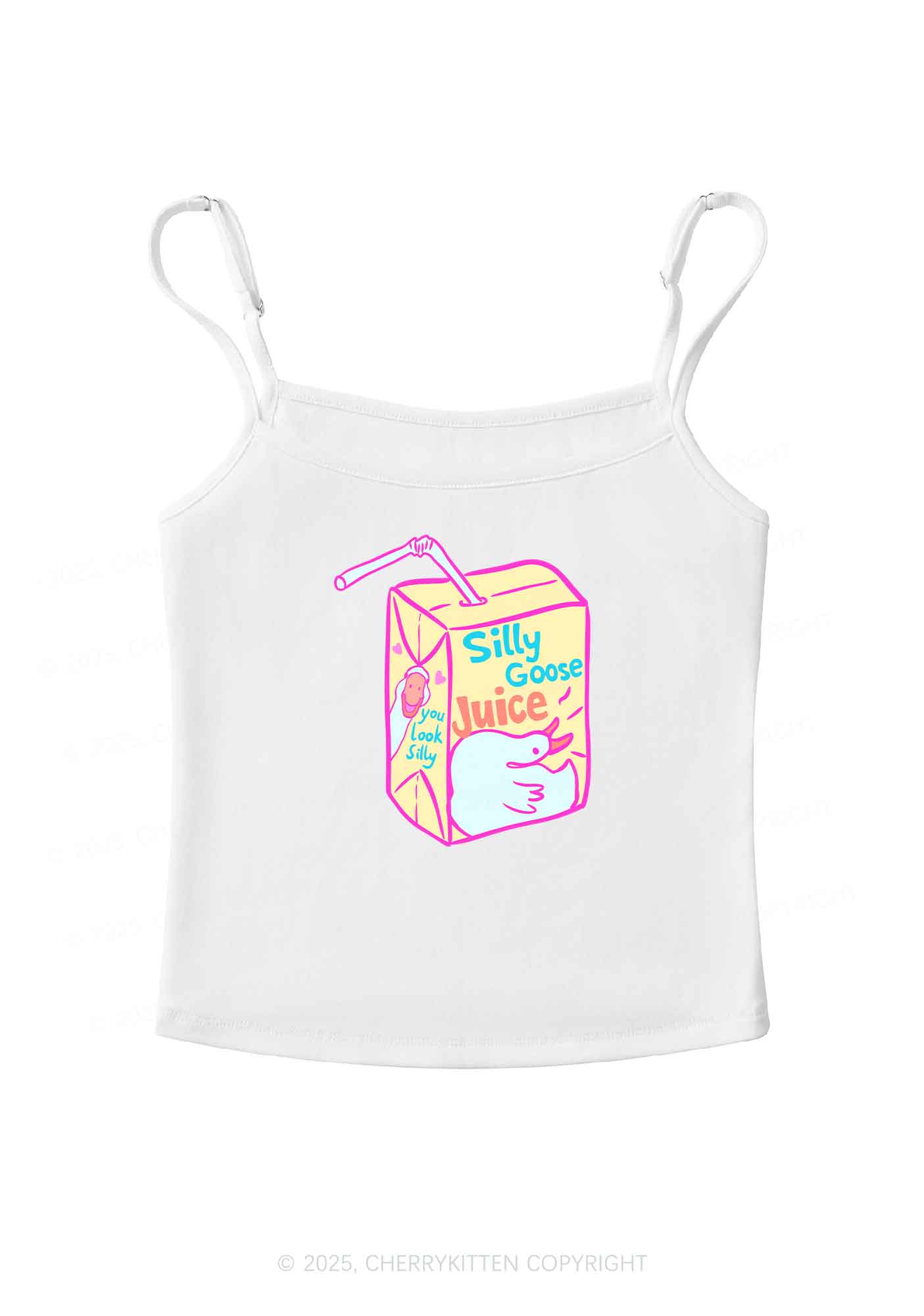 Look Silly Goose Juice Y2K Spaghetti Strap Cami Cherrykitten - Image 3