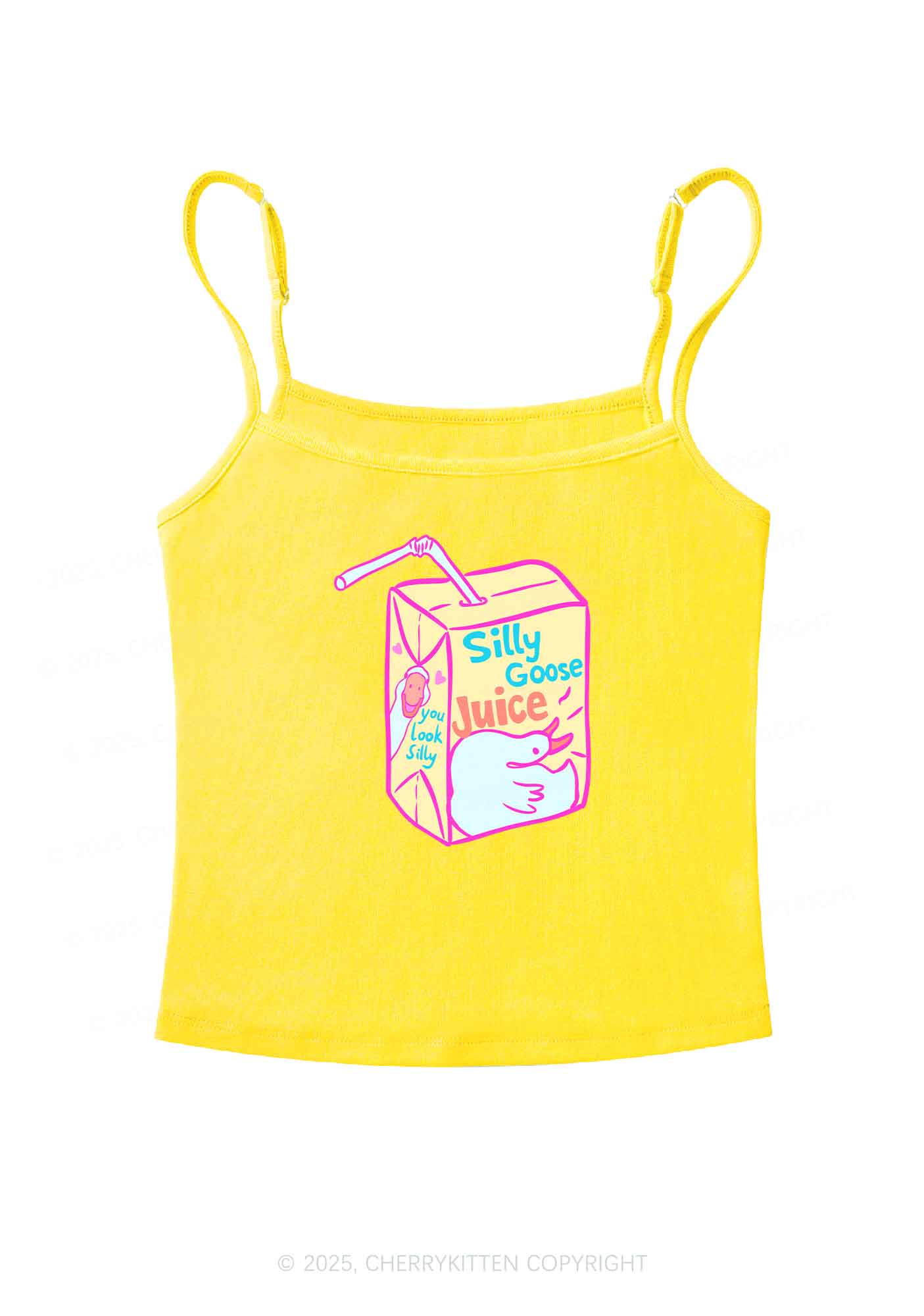 Look Silly Goose Juice Y2K Spaghetti Strap Cami Cherrykitten - Image 6