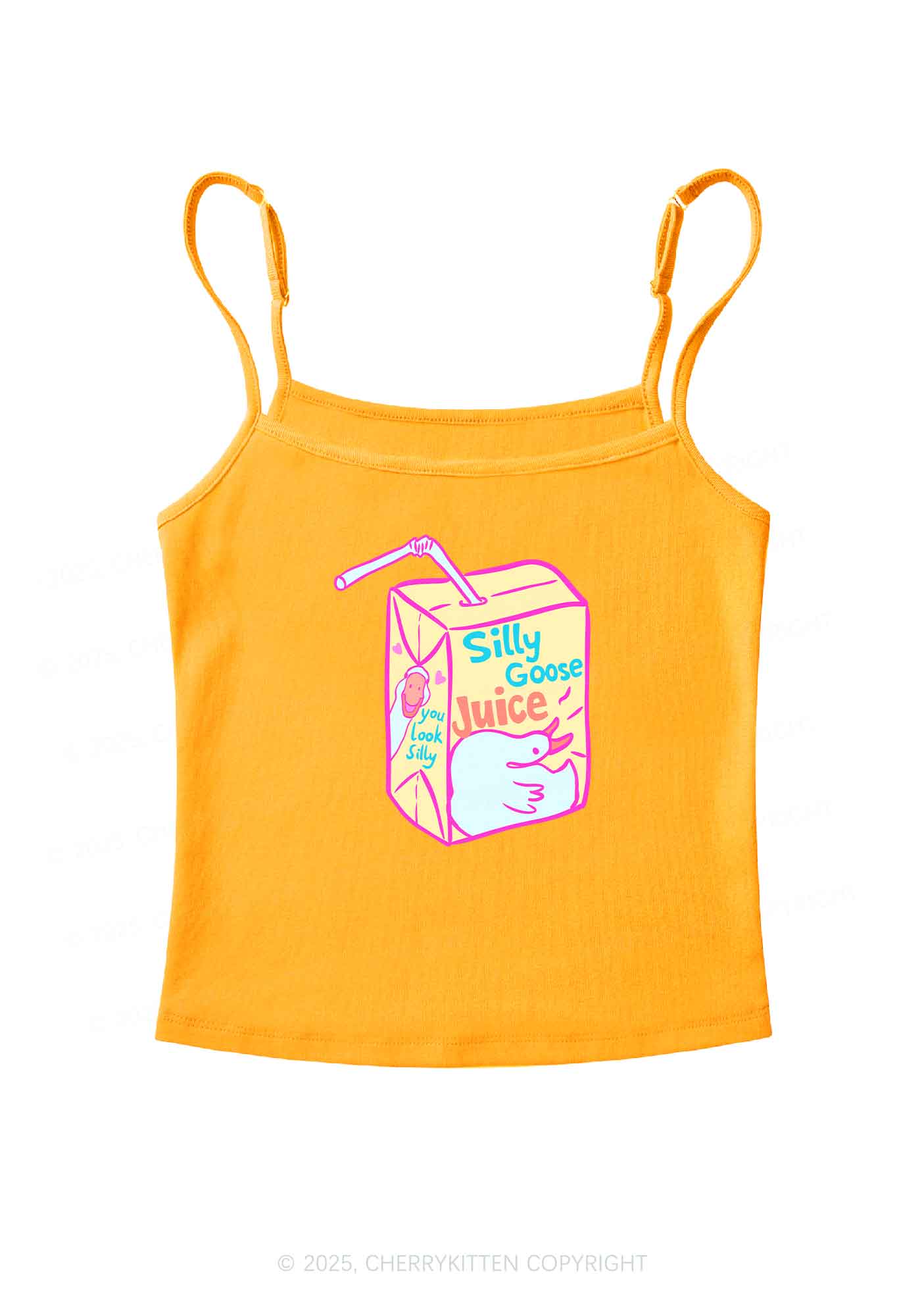 Look Silly Goose Juice Y2K Spaghetti Strap Cami Cherrykitten - Image 7