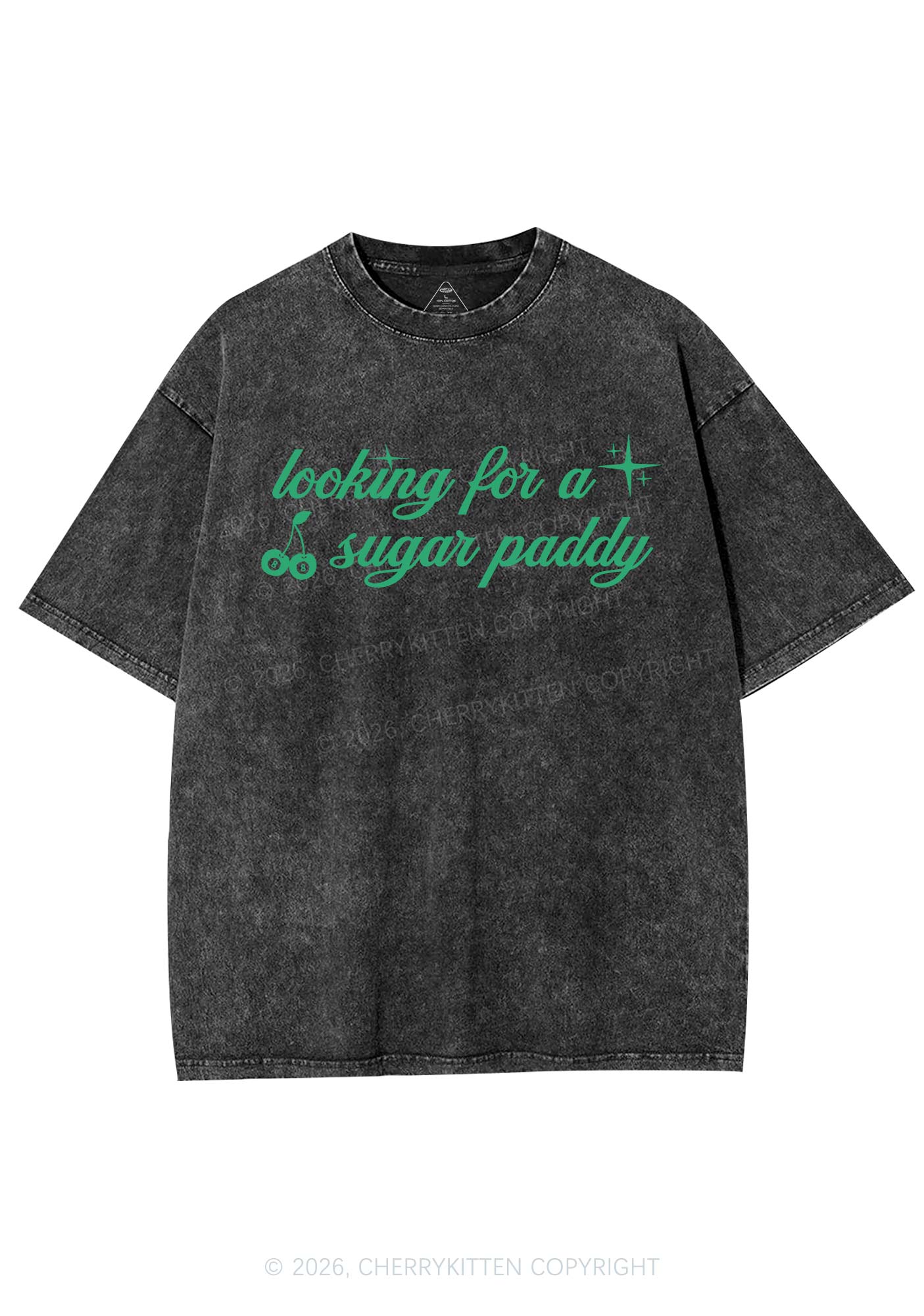 Looking For A Sugar Paddy St Patricks Y2K Shirts Washed Tee Cherrykitten - Image 3