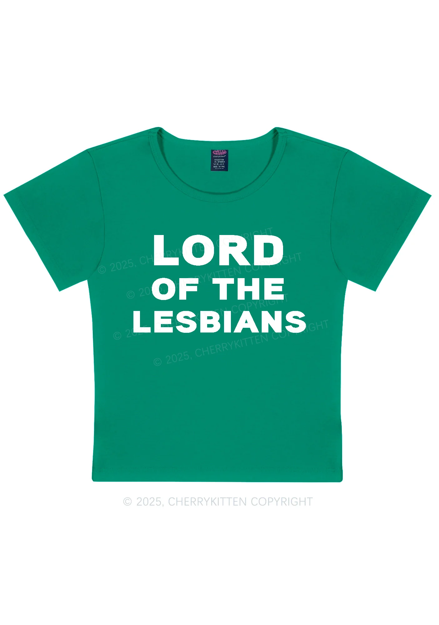 Lord Of The Lesbians Y2K Baby Tee Cherrykitten - Image 10