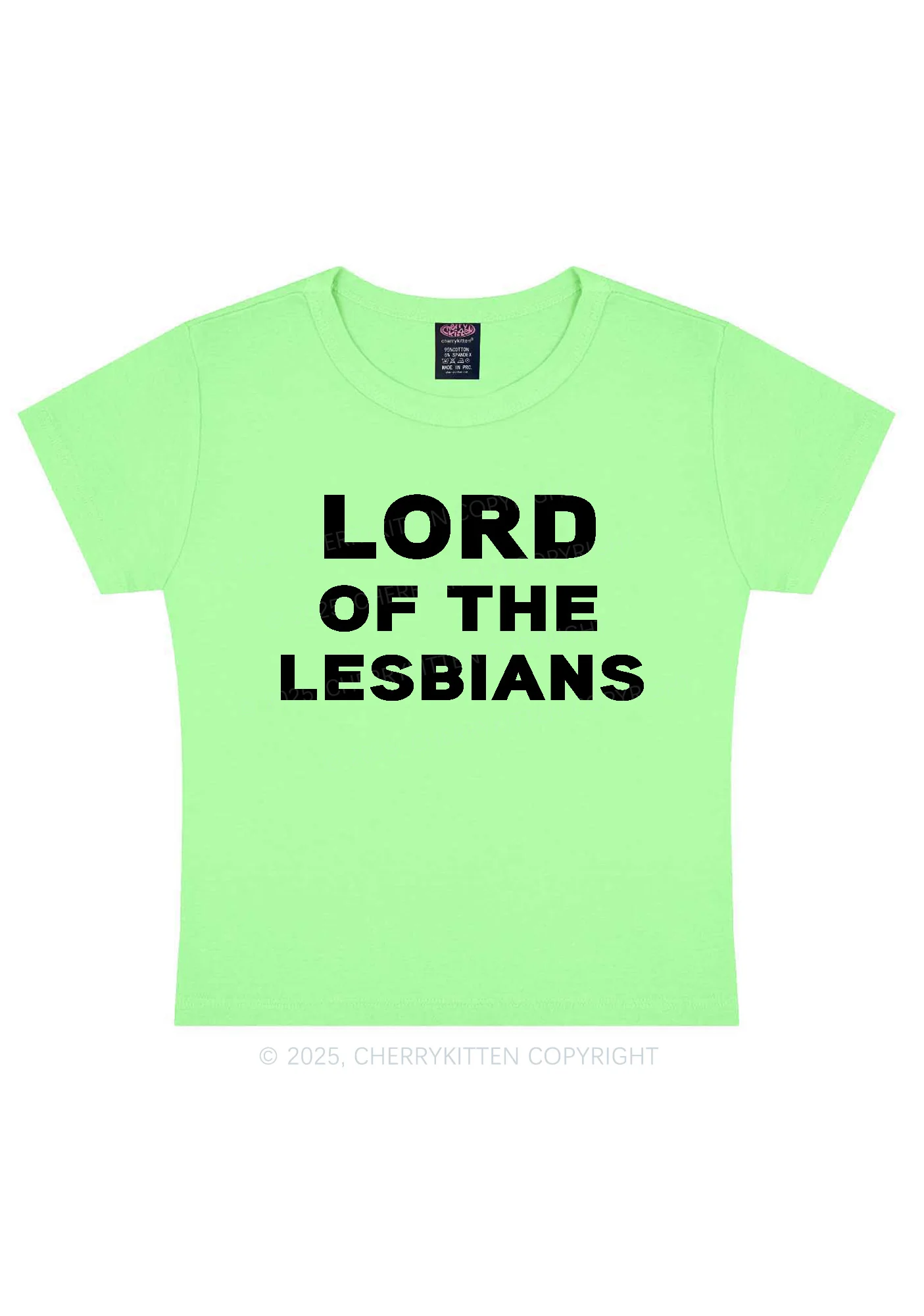 Lord Of The Lesbians Y2K Baby Tee Cherrykitten - Image 12