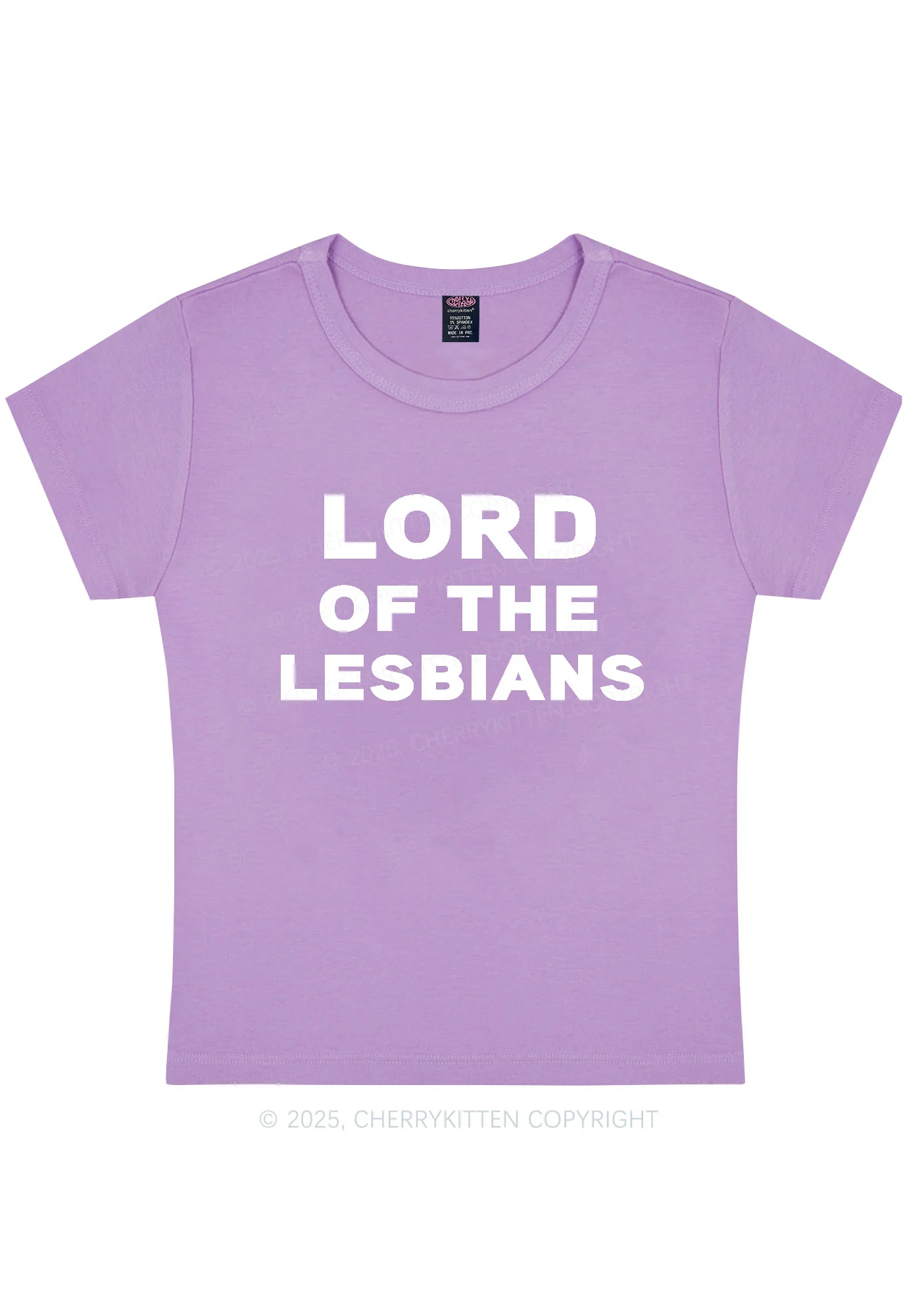 Lord Of The Lesbians Y2K Baby Tee Cherrykitten - Image 7