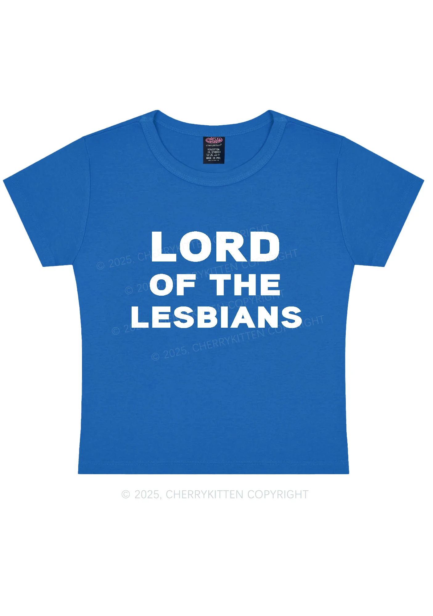 Lord Of The Lesbians Y2K Baby Tee Cherrykitten - Image 8