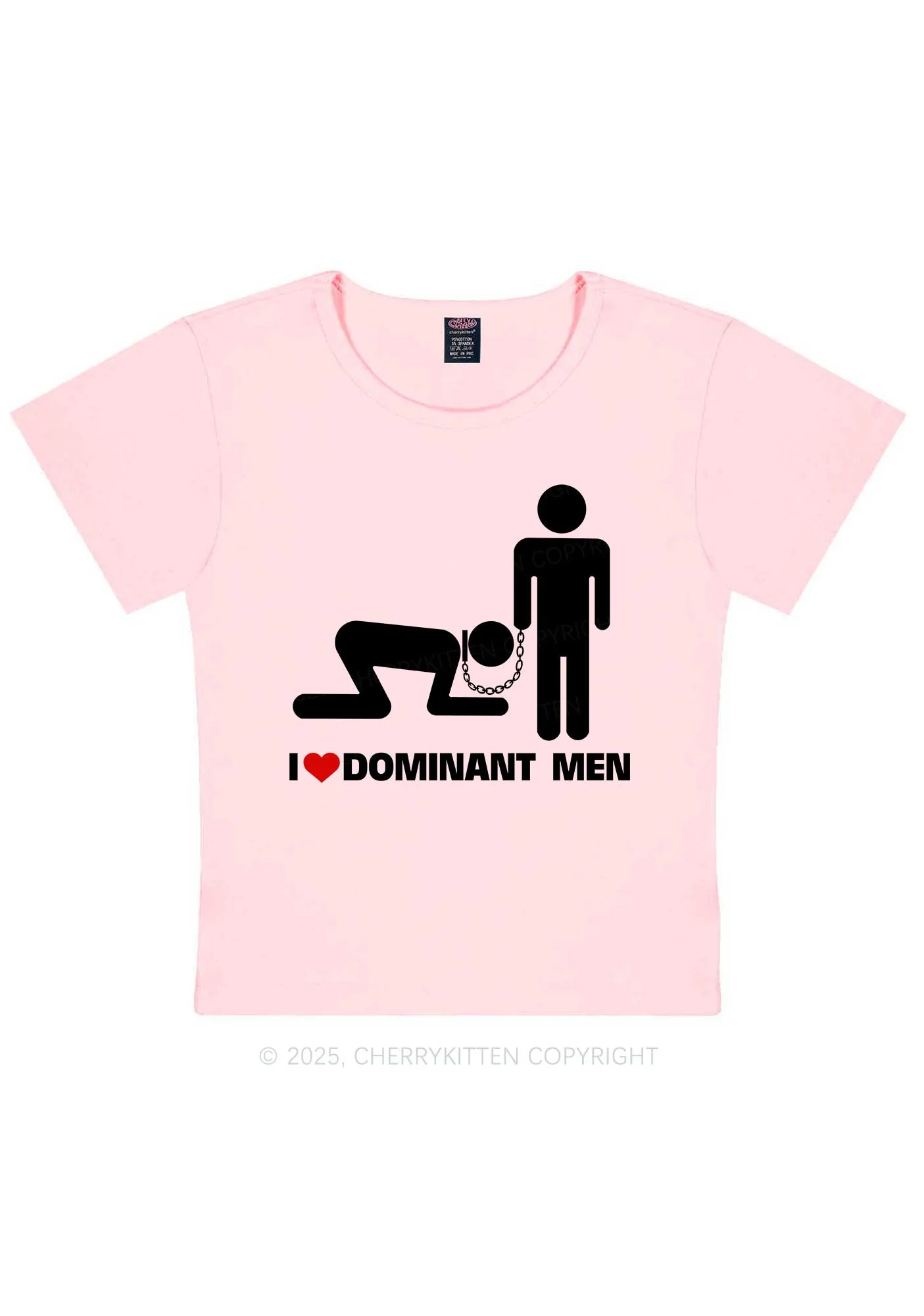 Love D Men Pride Y2K Baby Tee Cherrykitten - Image 9