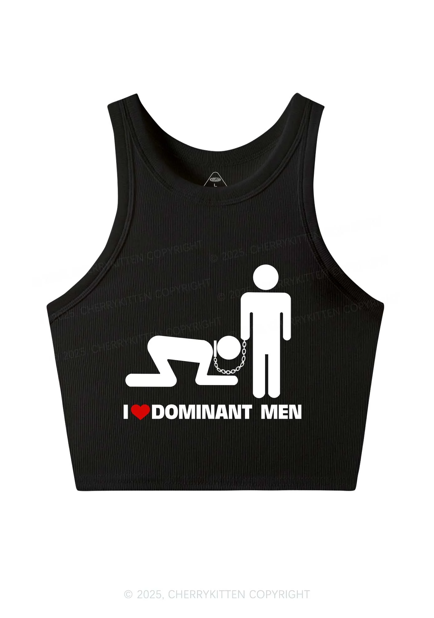 Love D Men Pride Y2K Crop Tank Top Cherrykitten - Image 3