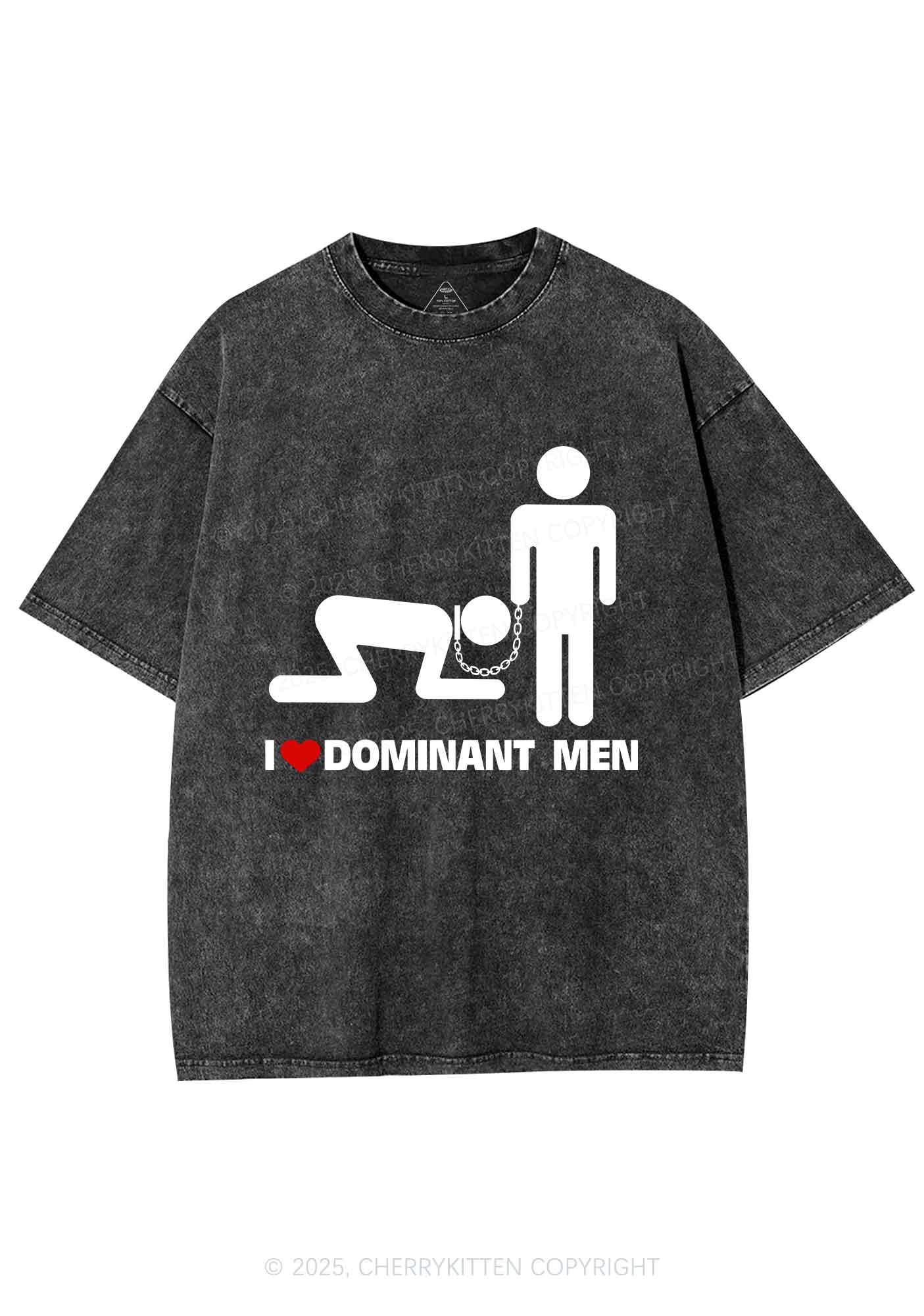 Love D Men Pride Y2K Shirts Washed Tee Cherrykitten - Image 3