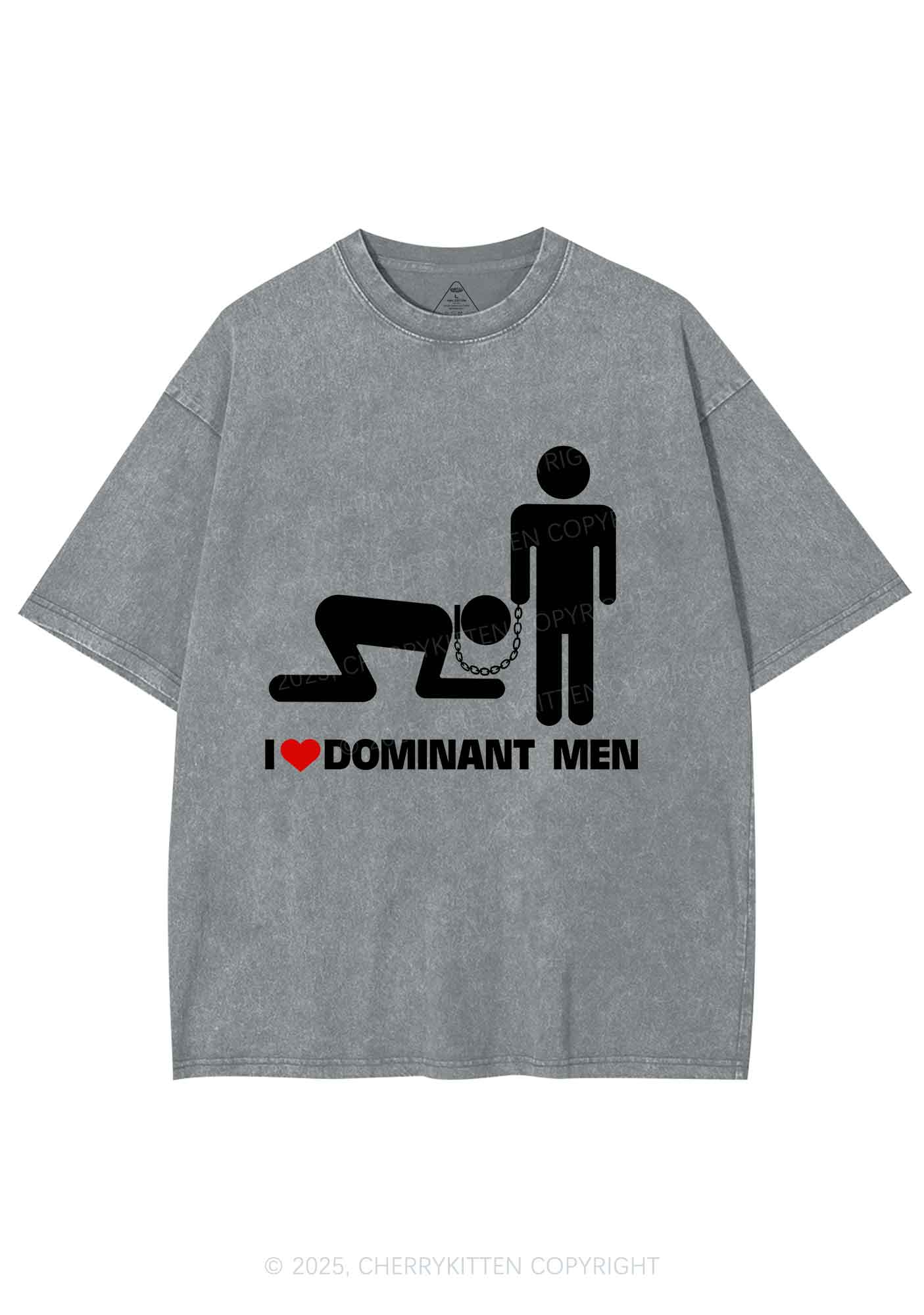 Love D Men Pride Y2K Shirts Washed Tee Cherrykitten - Image 7