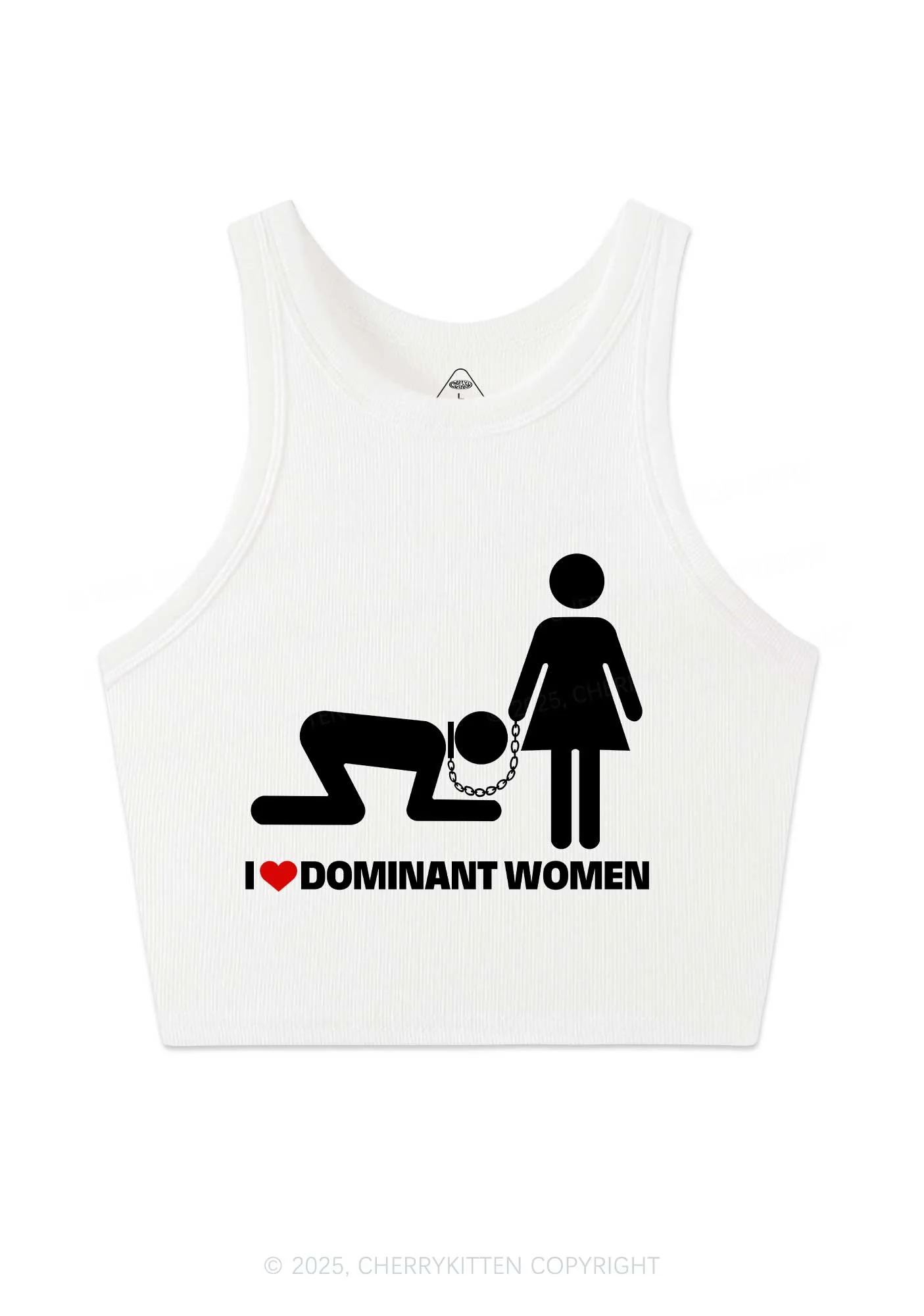 Love D Women Pride Y2K Crop Tank Top Cherrykitten - Image 3