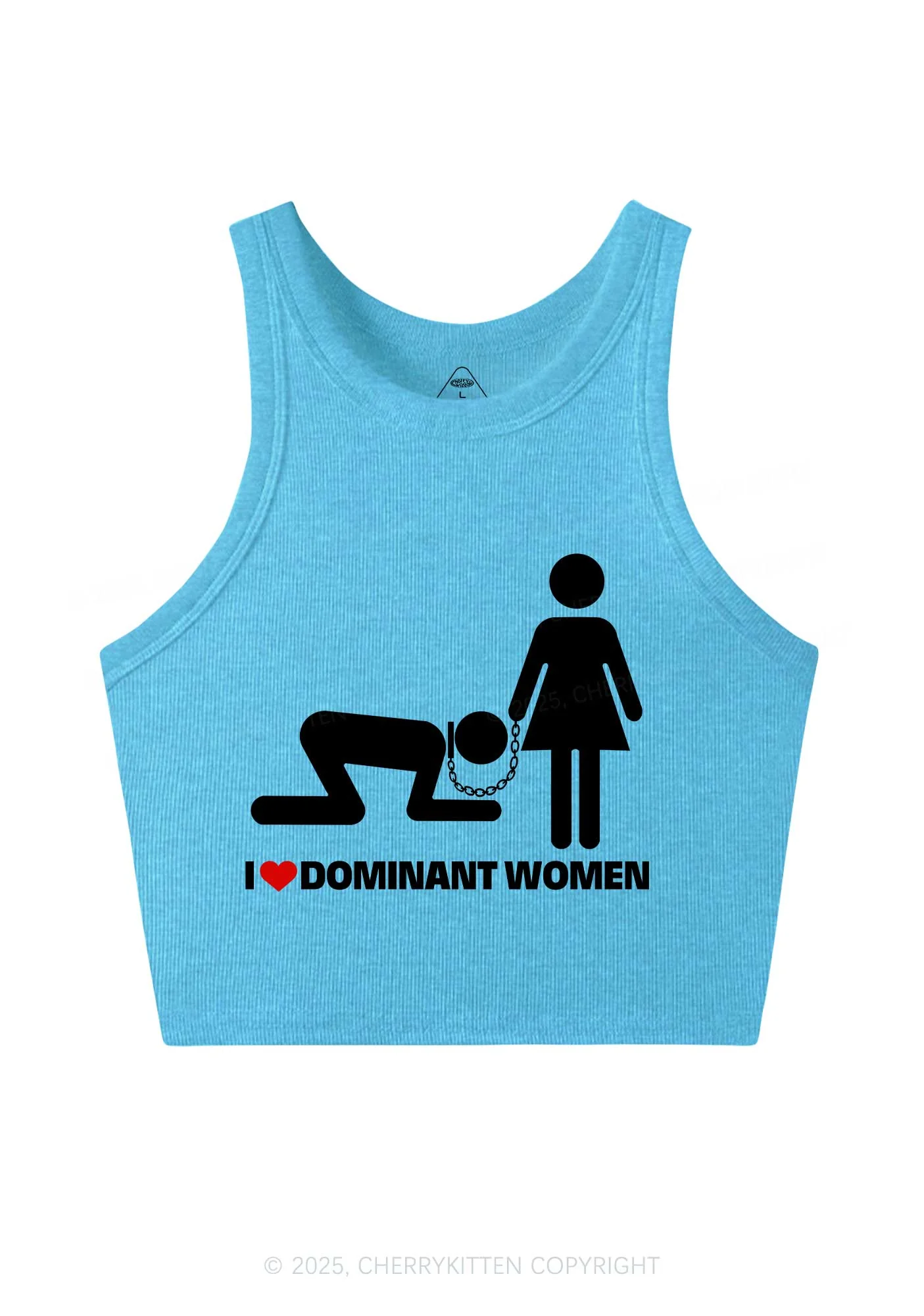 Love D Women Pride Y2K Crop Tank Top Cherrykitten - Image 4