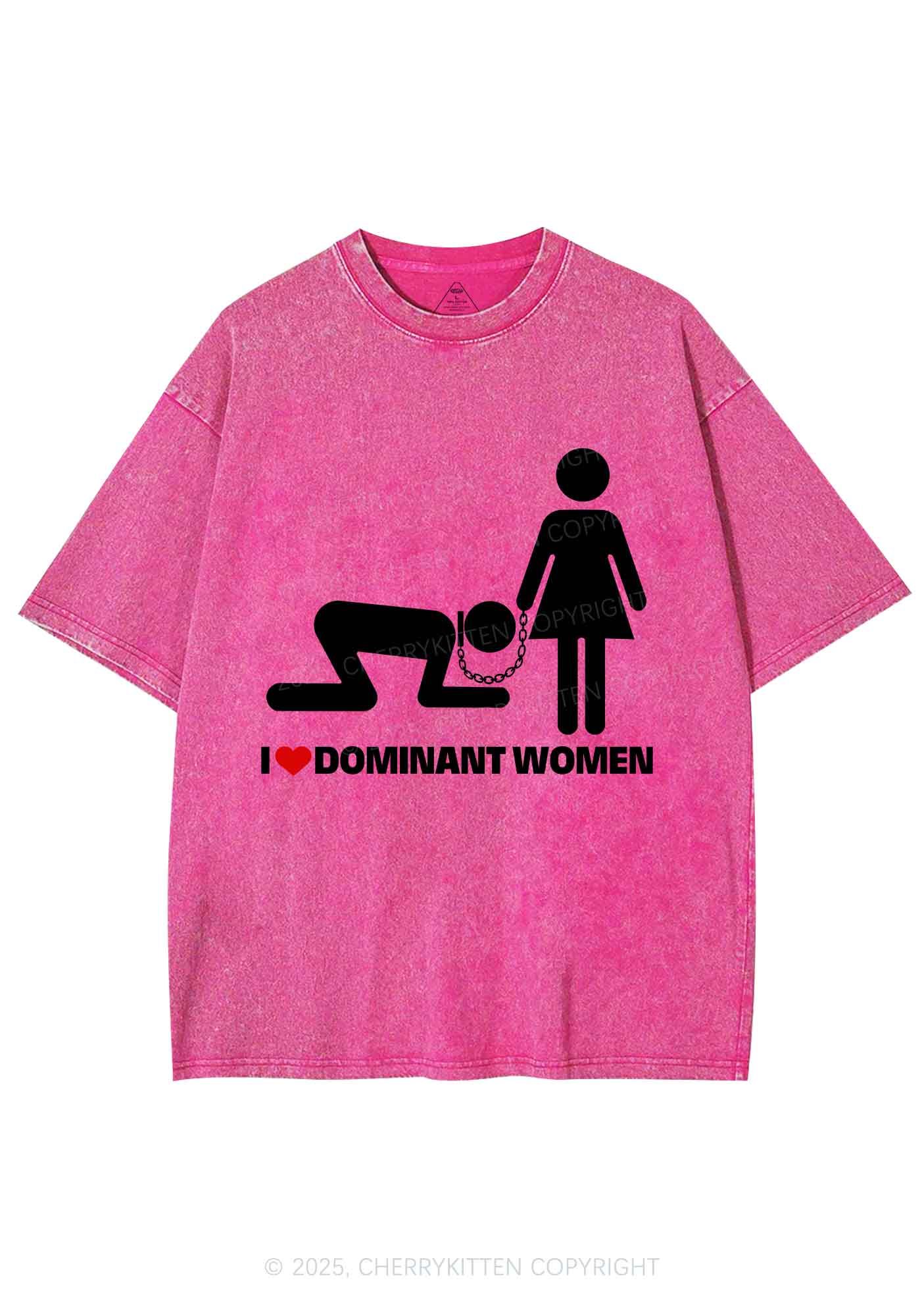 Love D Women Pride Y2K Shirts Washed Tee Cherrykitten - Image 4