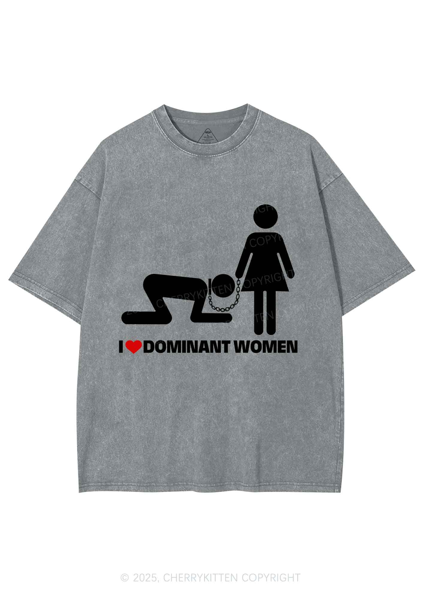 Love D Women Pride Y2K Shirts Washed Tee Cherrykitten - Image 6