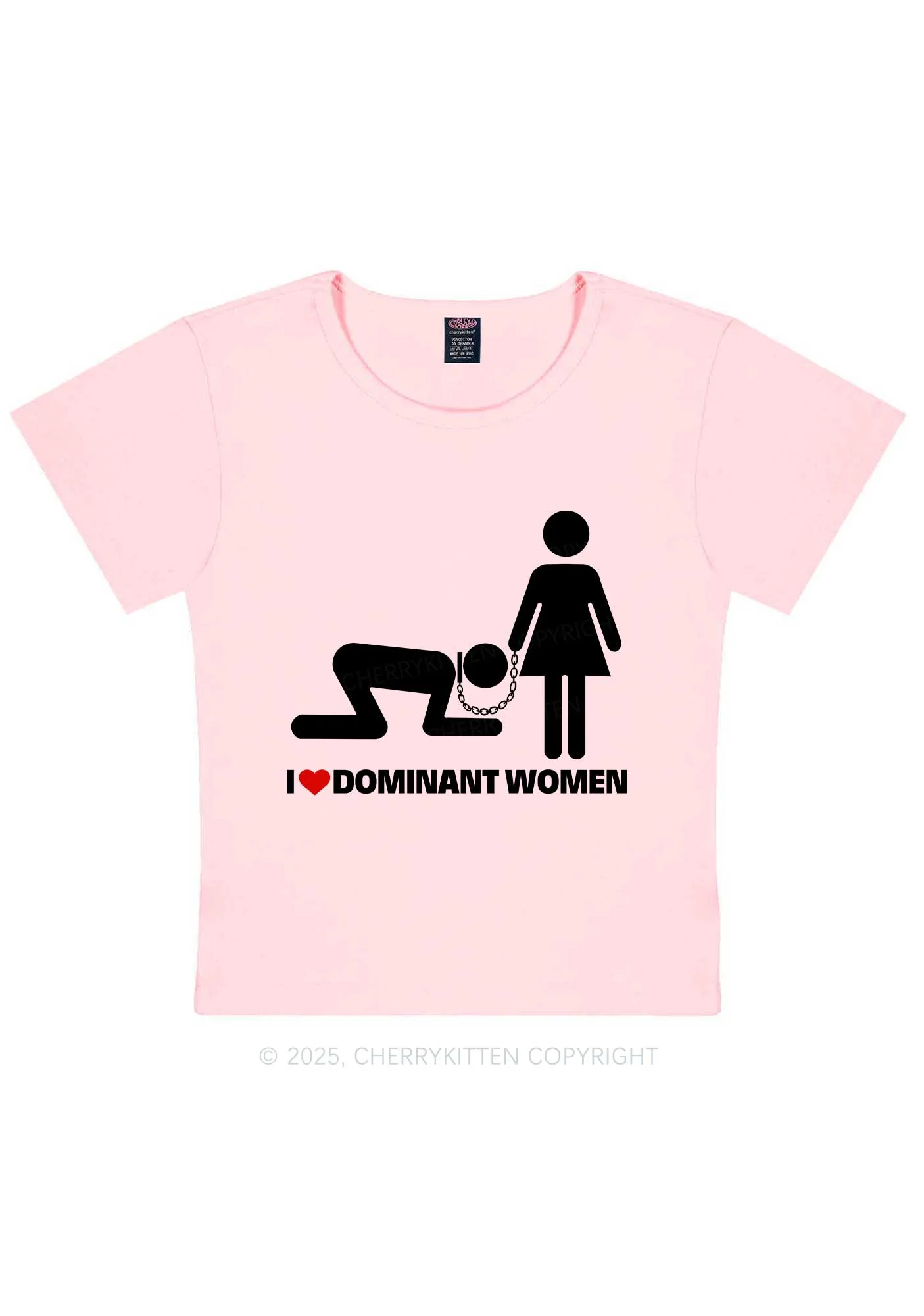 Love D Women Pride Y2K Baby Tee Cherrykitten - Image 10