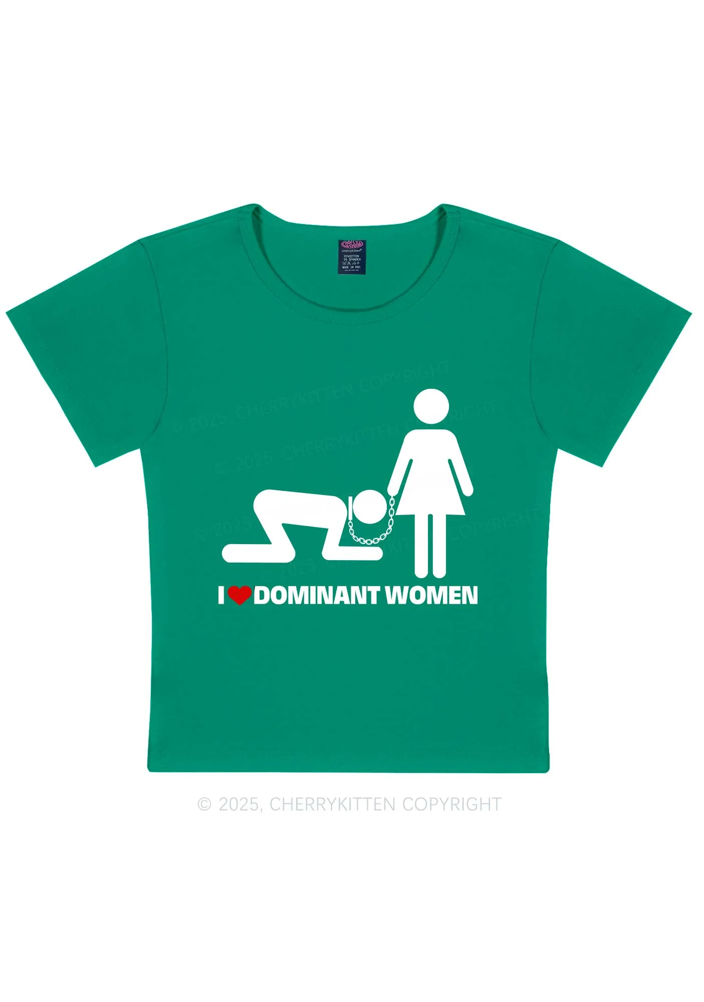 Love D Women Pride Y2K Baby Tee Cherrykitten - Image 11