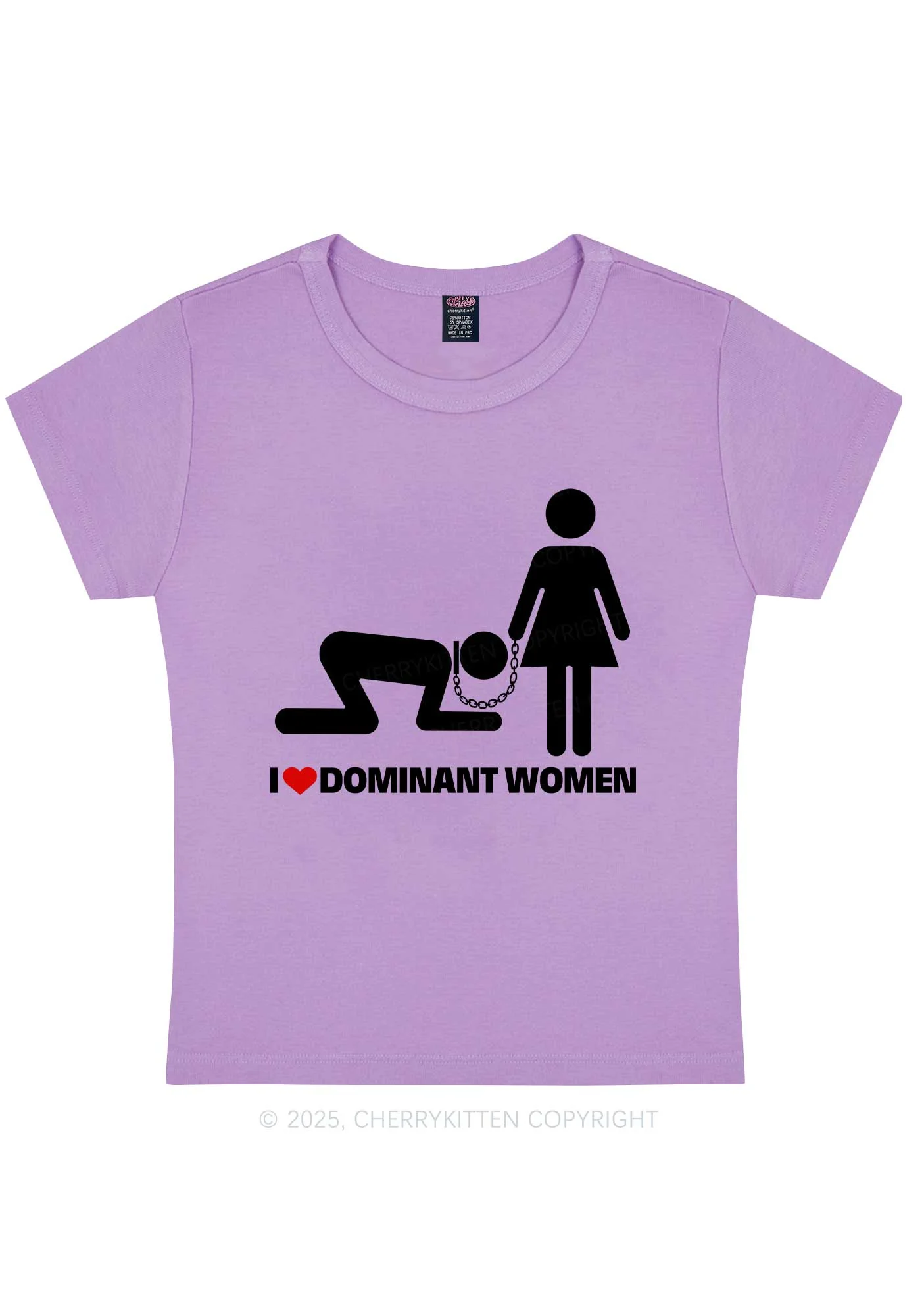 Love D Women Pride Y2K Baby Tee Cherrykitten - Image 6