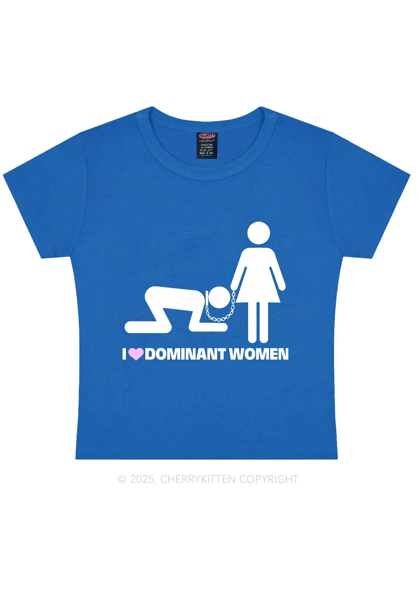 Love D Women Pride Y2K Baby Tee Cherrykitten - Image 8