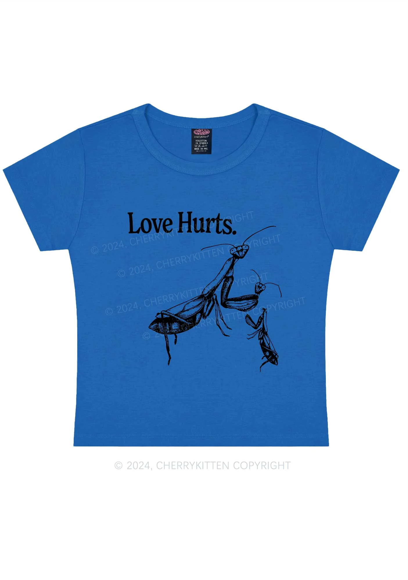 Love Hurts Y2K Valentine's Day Baby Tee Cherrykitten - Image 10