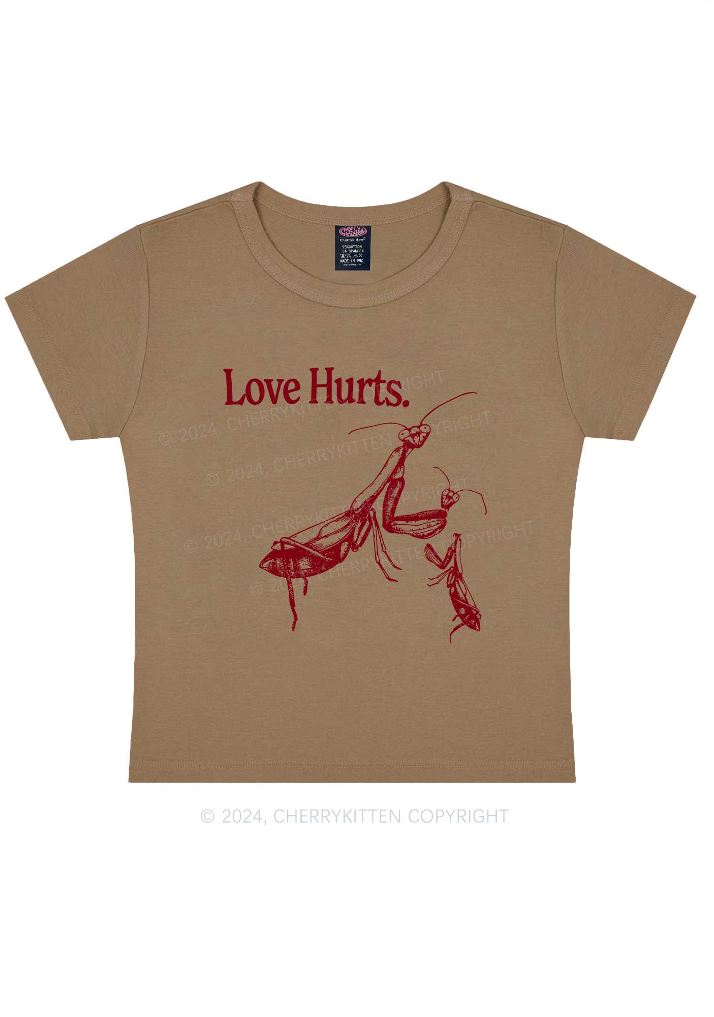 Love Hurts Y2K Valentine's Day Baby Tee Cherrykitten - Image 11