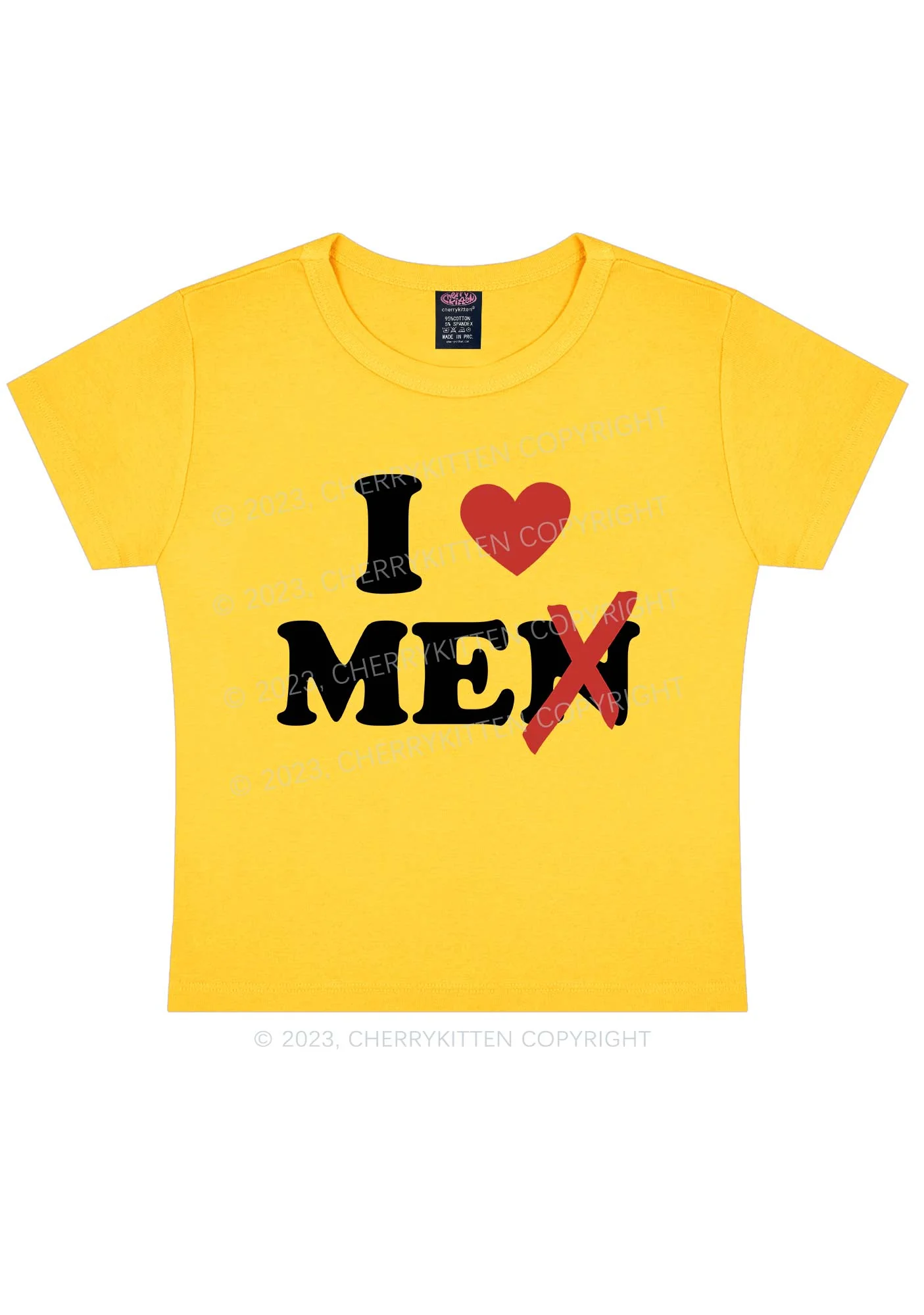 Love Me Not Men Y2k Baby Tee - Image 10