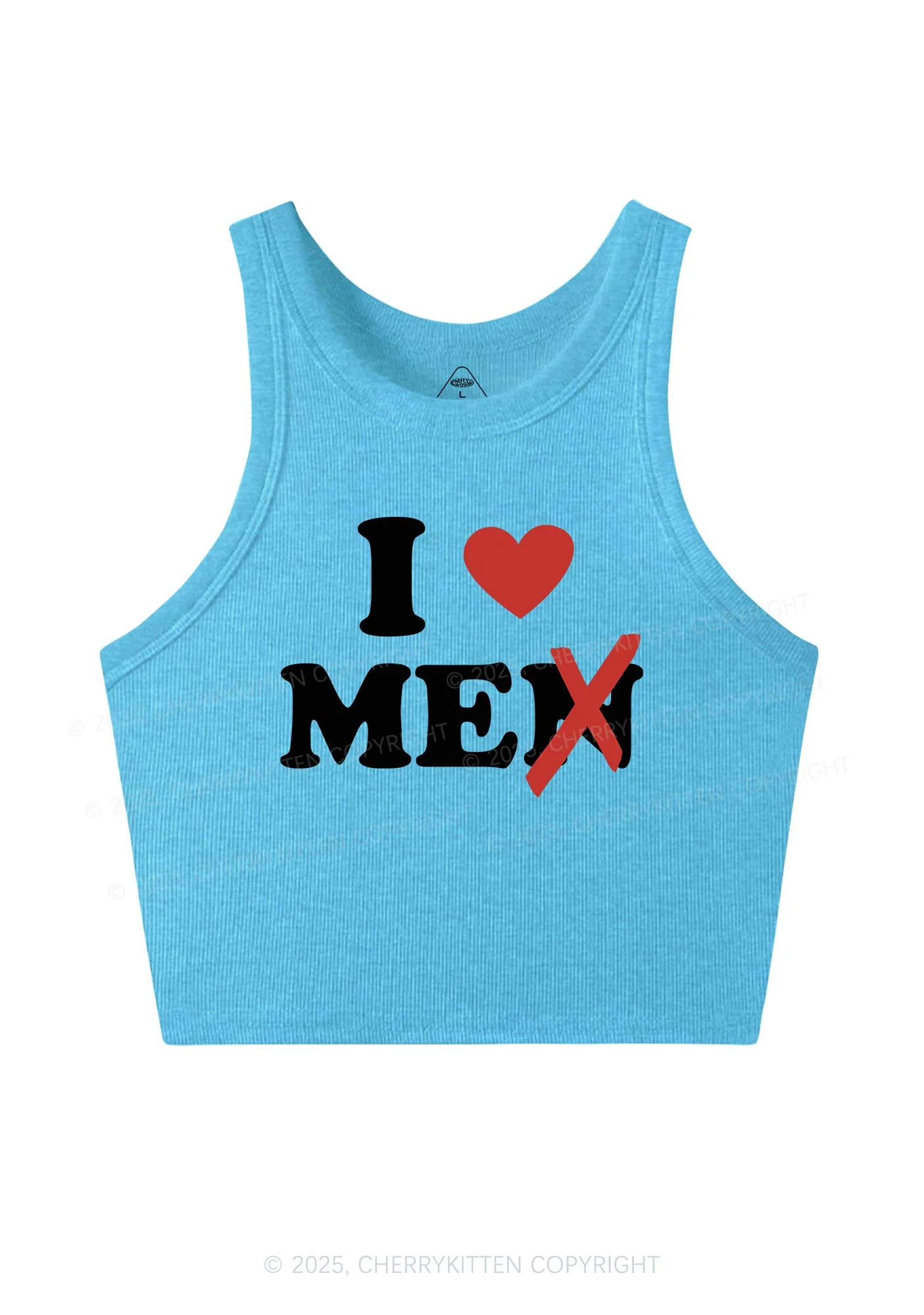 Love Me Not Men Y2K Crop Tank Top Cherrykitten - Image 4